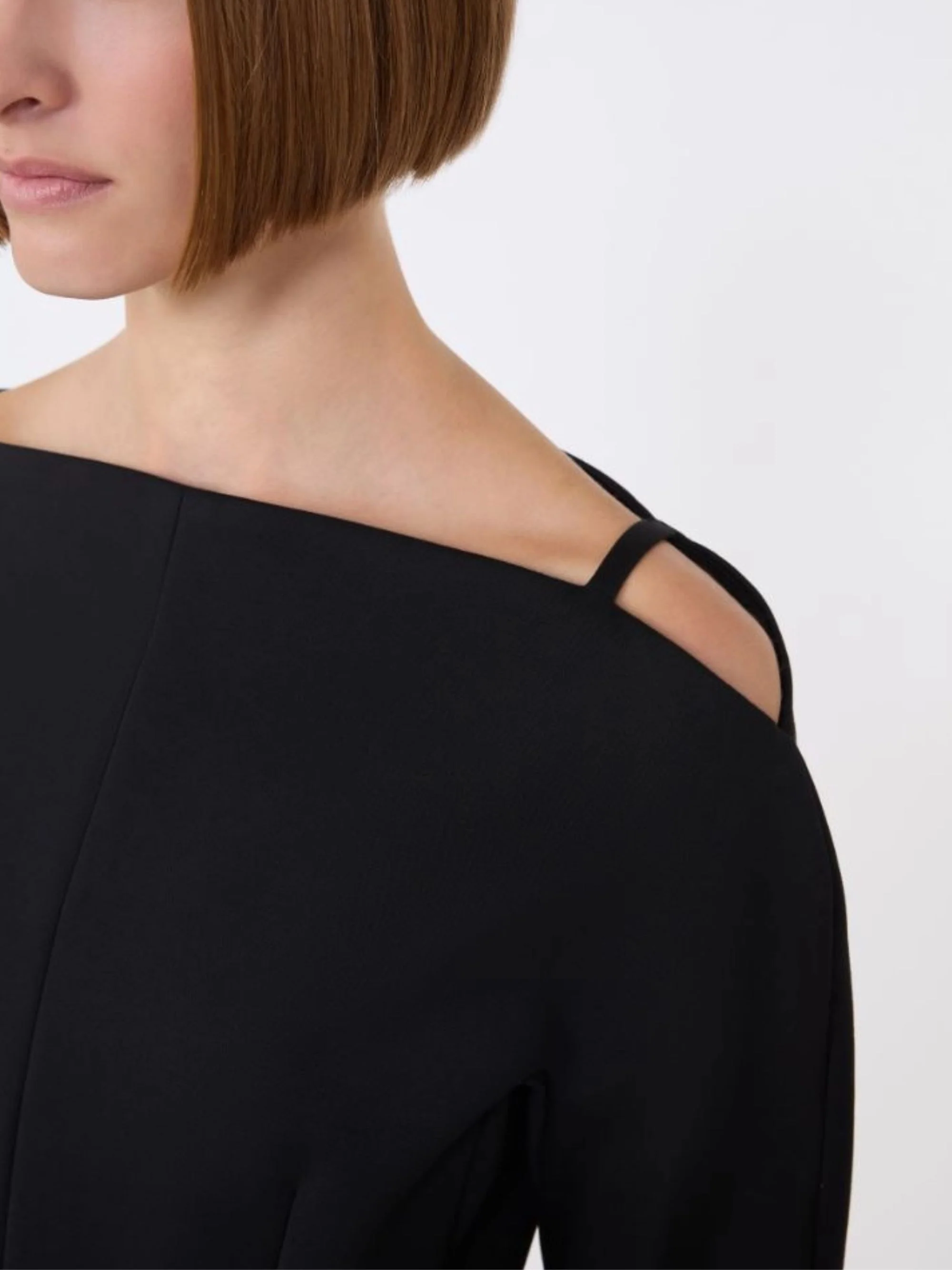 SportMax Shoulder Pad Mini Dress - Image 4