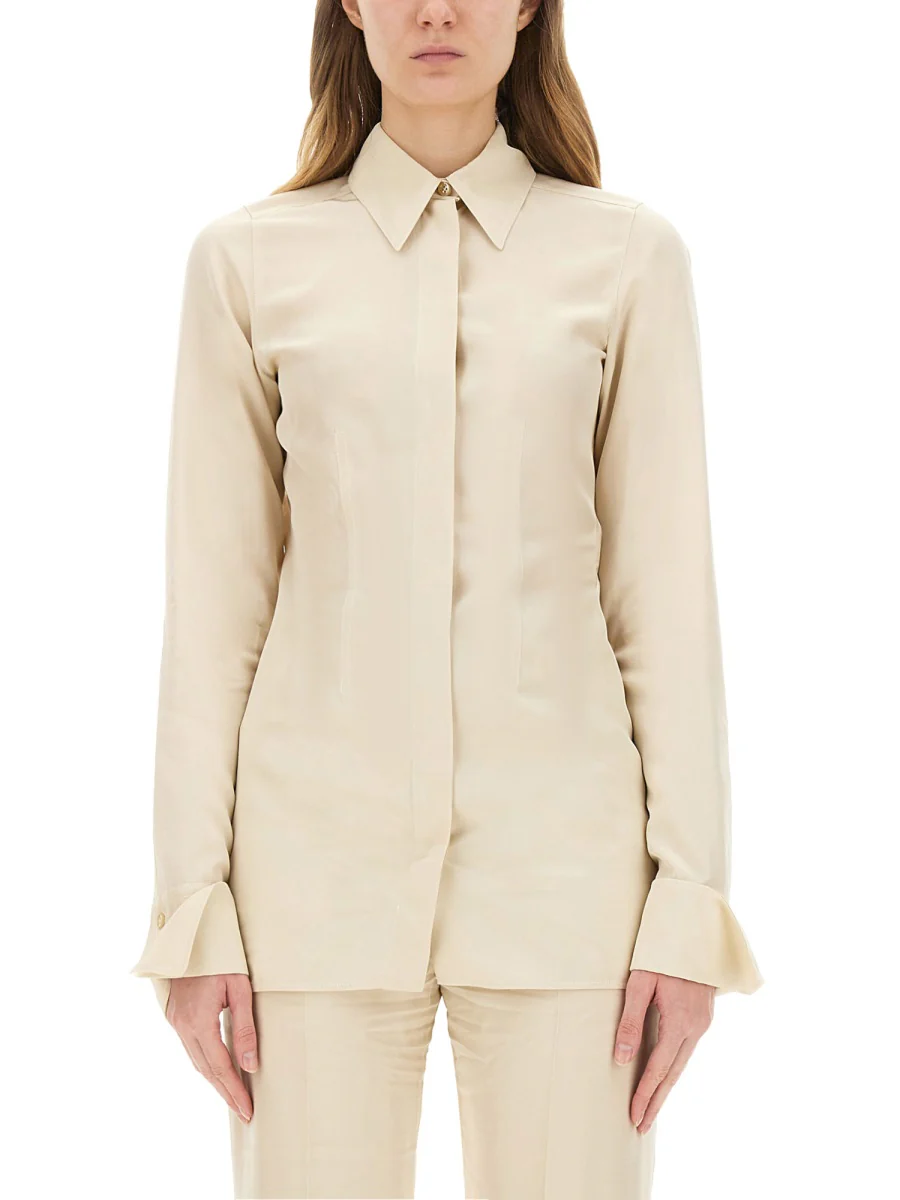 SPORTMAX Slim-fit Bull Denim Shirt - Image 6