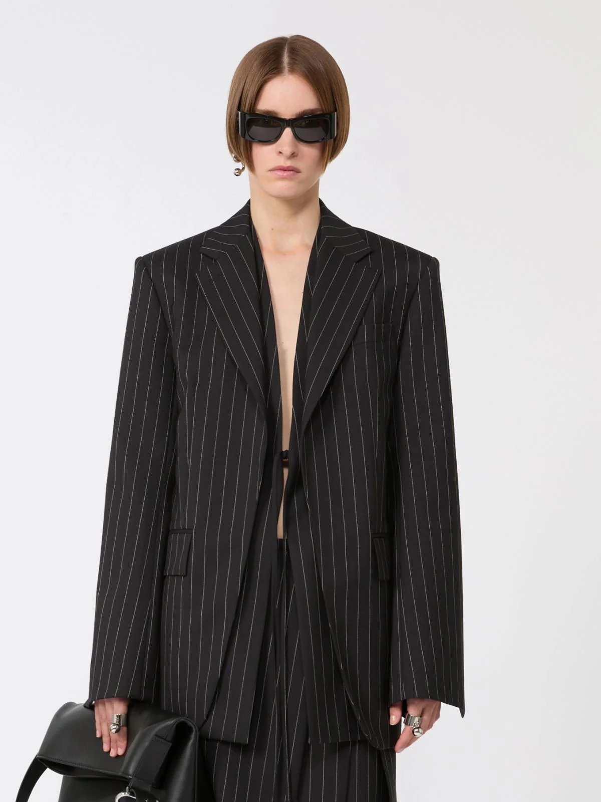 Sportmax Sophisticated Double Front Jacket with Tailored Neckline - Size 40 - Image 5