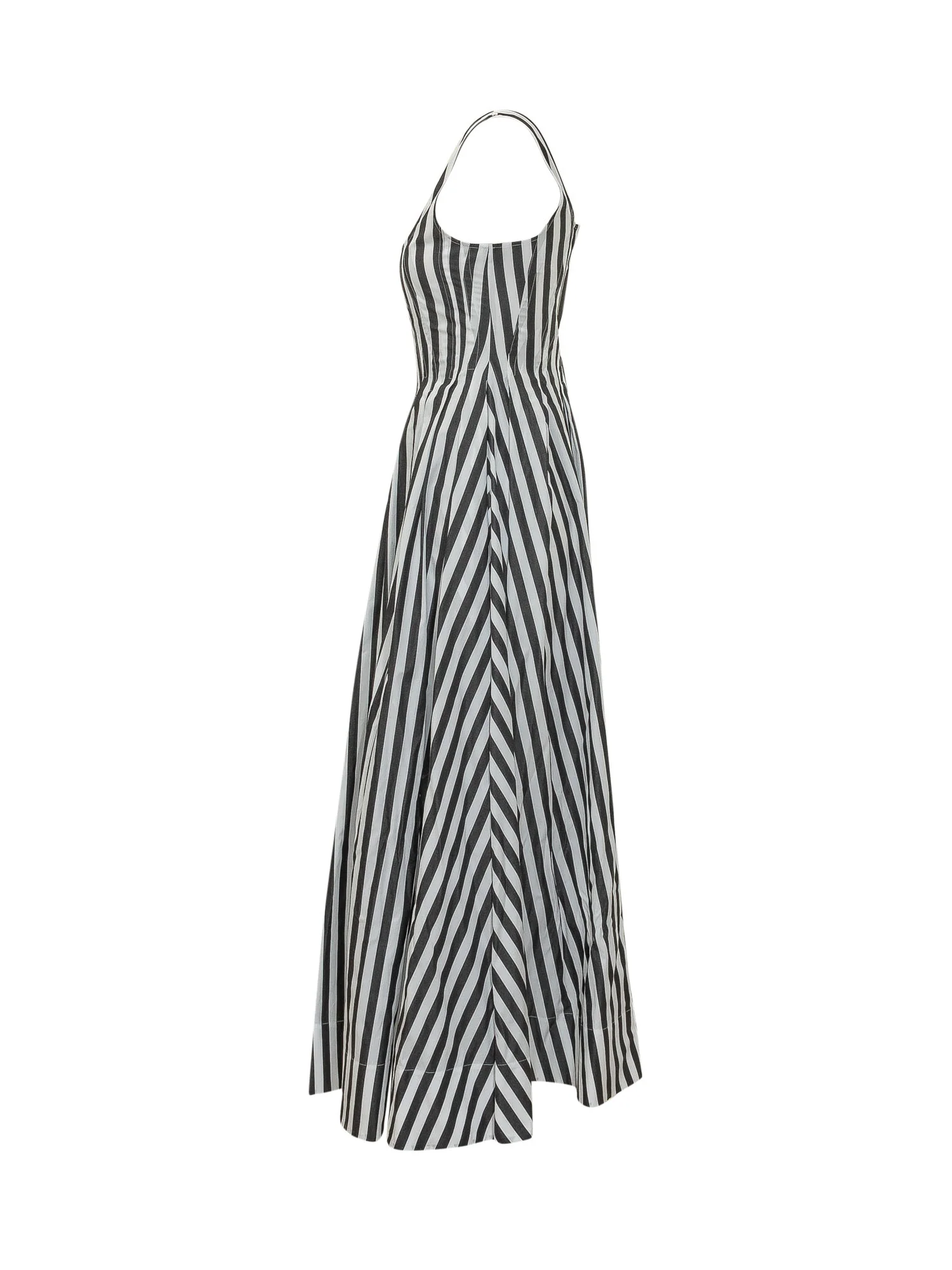 Sportmax Sporty Striped Midi Suit with Paintline - Image 3