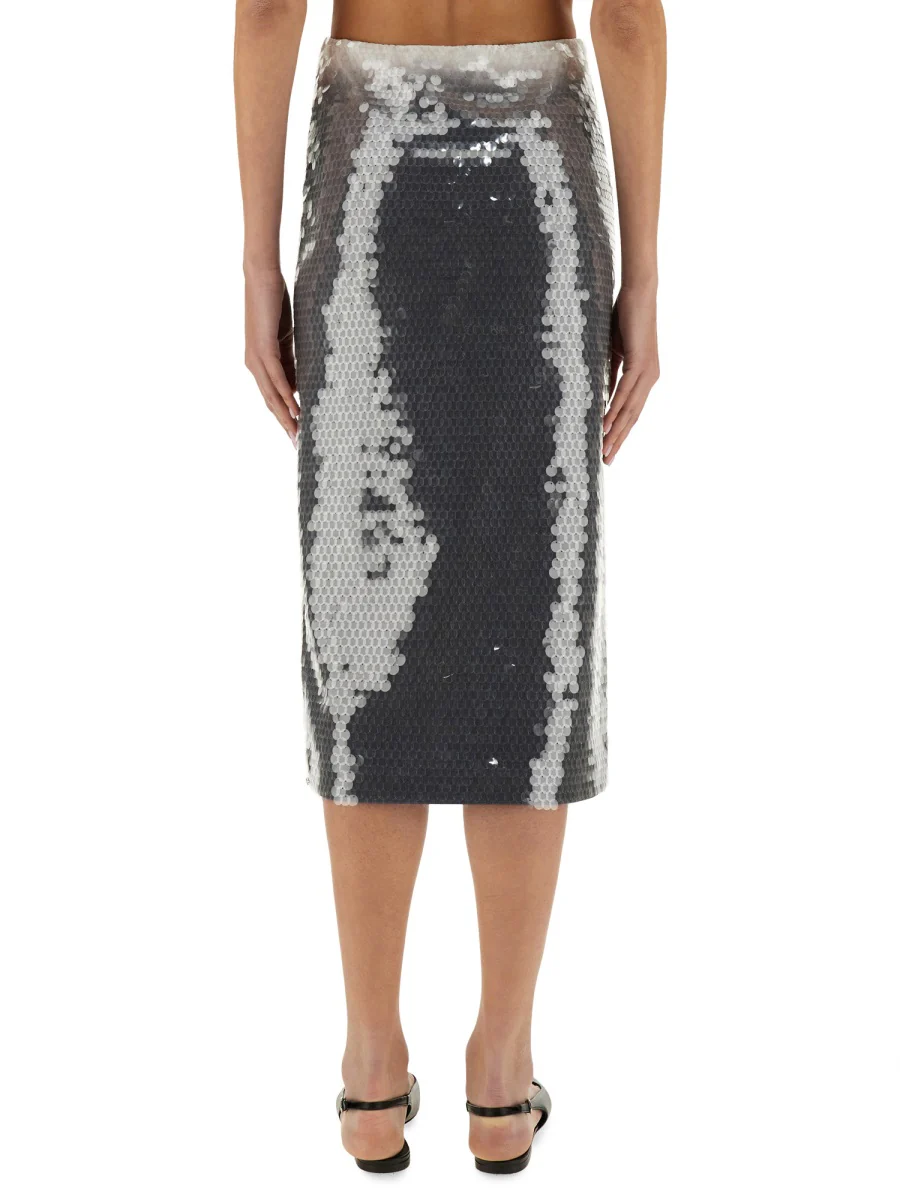 SPORTMAX Toano - Pencil Skirt with Sequins - Image 3