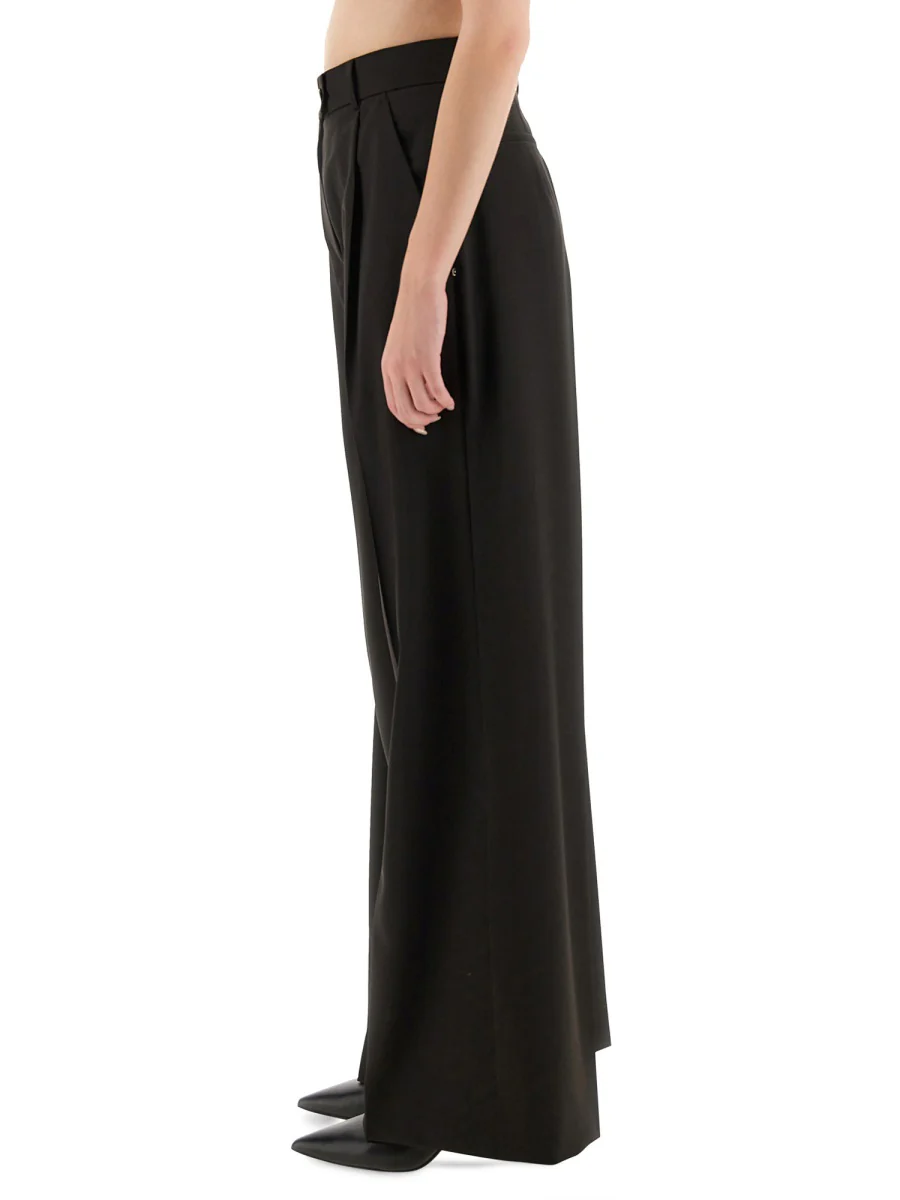Sportmax Wide Leg 100% Virgin Wool Pants - Image 4