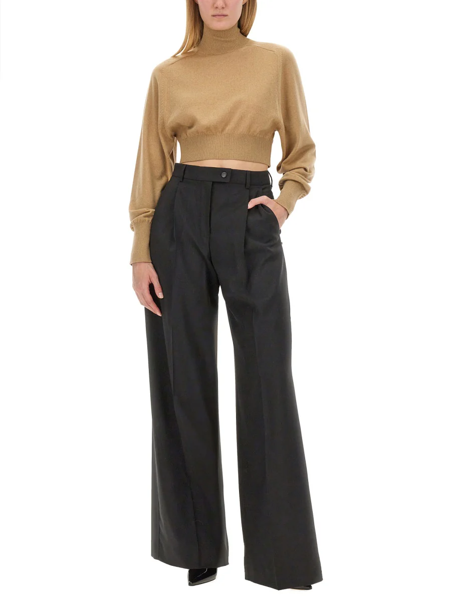 Sportmax Women’s Virgin Wool Sail Trousers - Image 2
