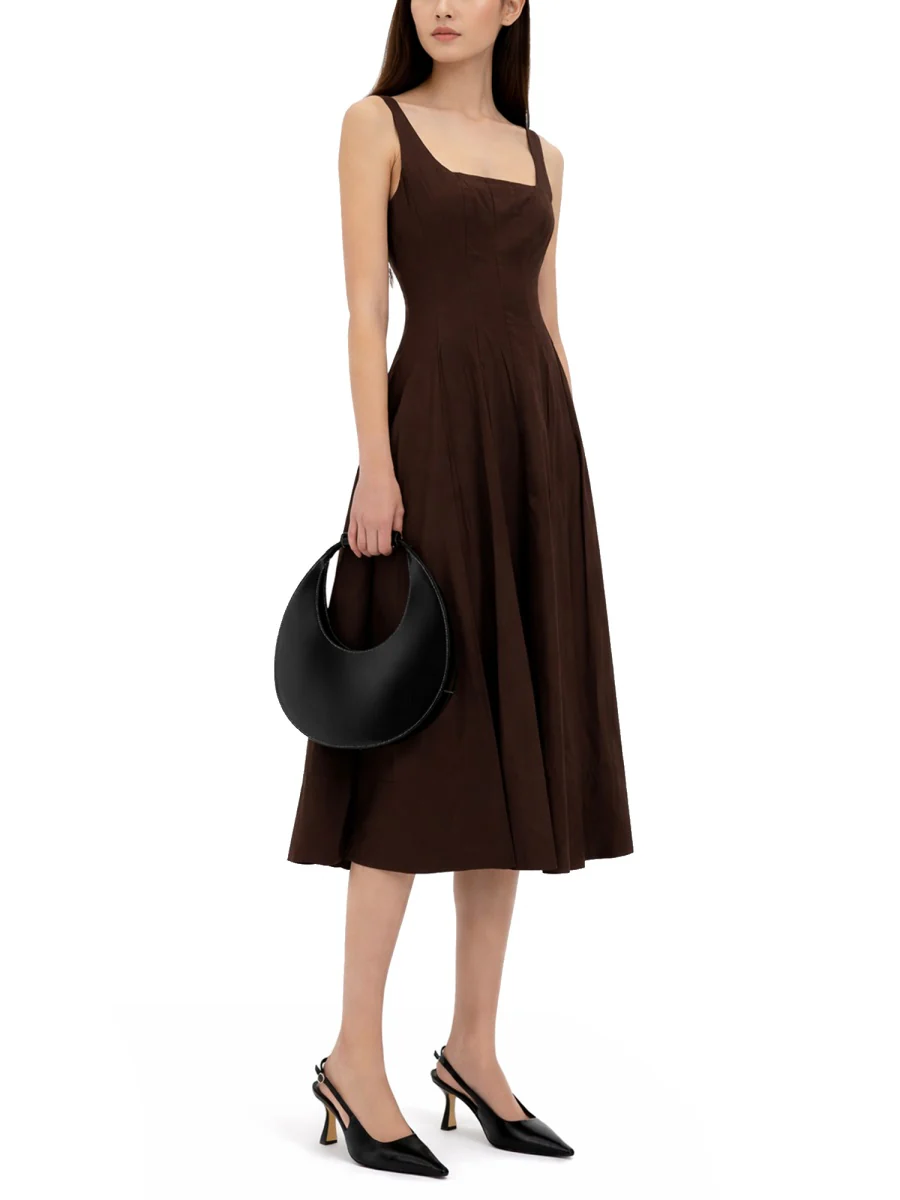Staud Fitted Midi Suit Dress - Image 2
