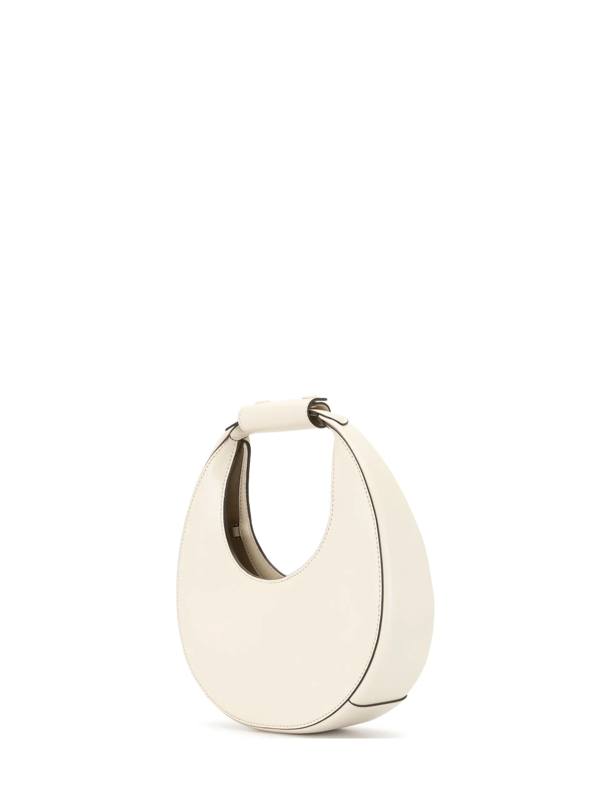 Staud Leather Round Cut Mini Bag with Adjustable Detachable Shoulder Strap - Image 2