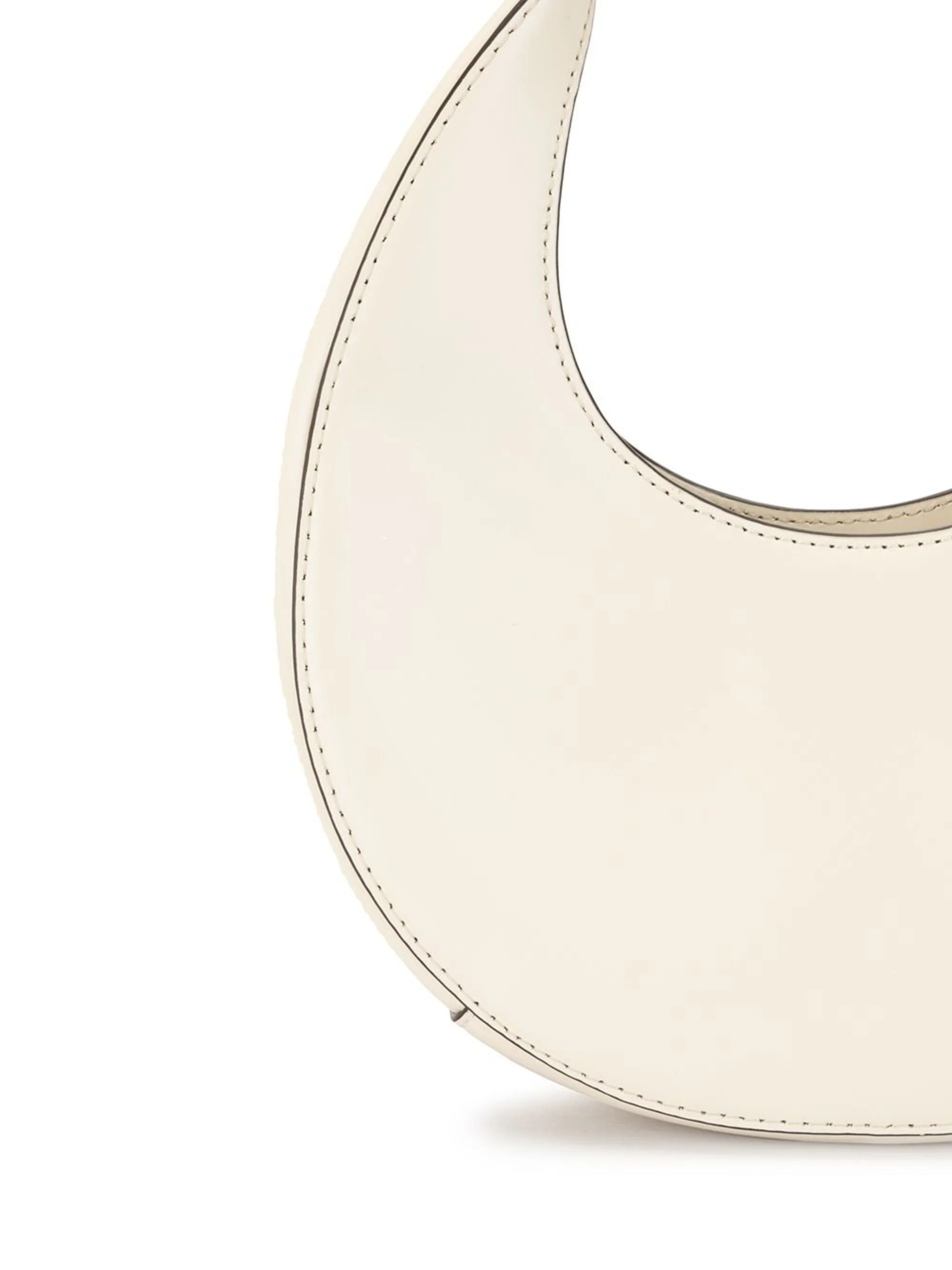 Staud Leather Round Cut Mini Bag with Adjustable Detachable Shoulder Strap - Image 3