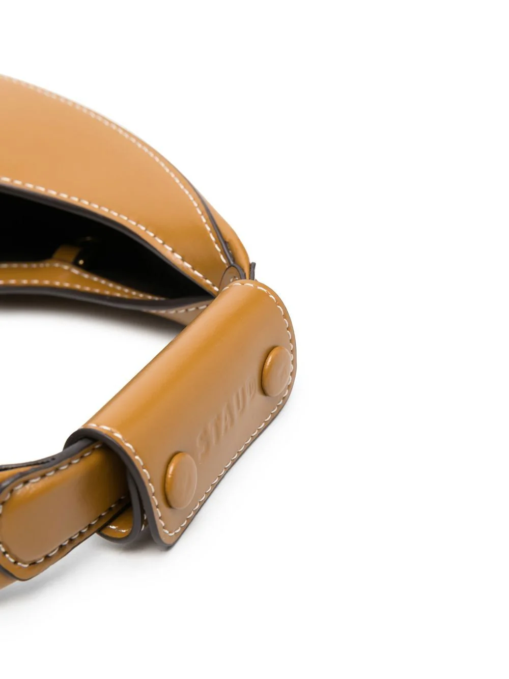 Staud Leather Top Handle Bag with Tonal Stitching - Image 5