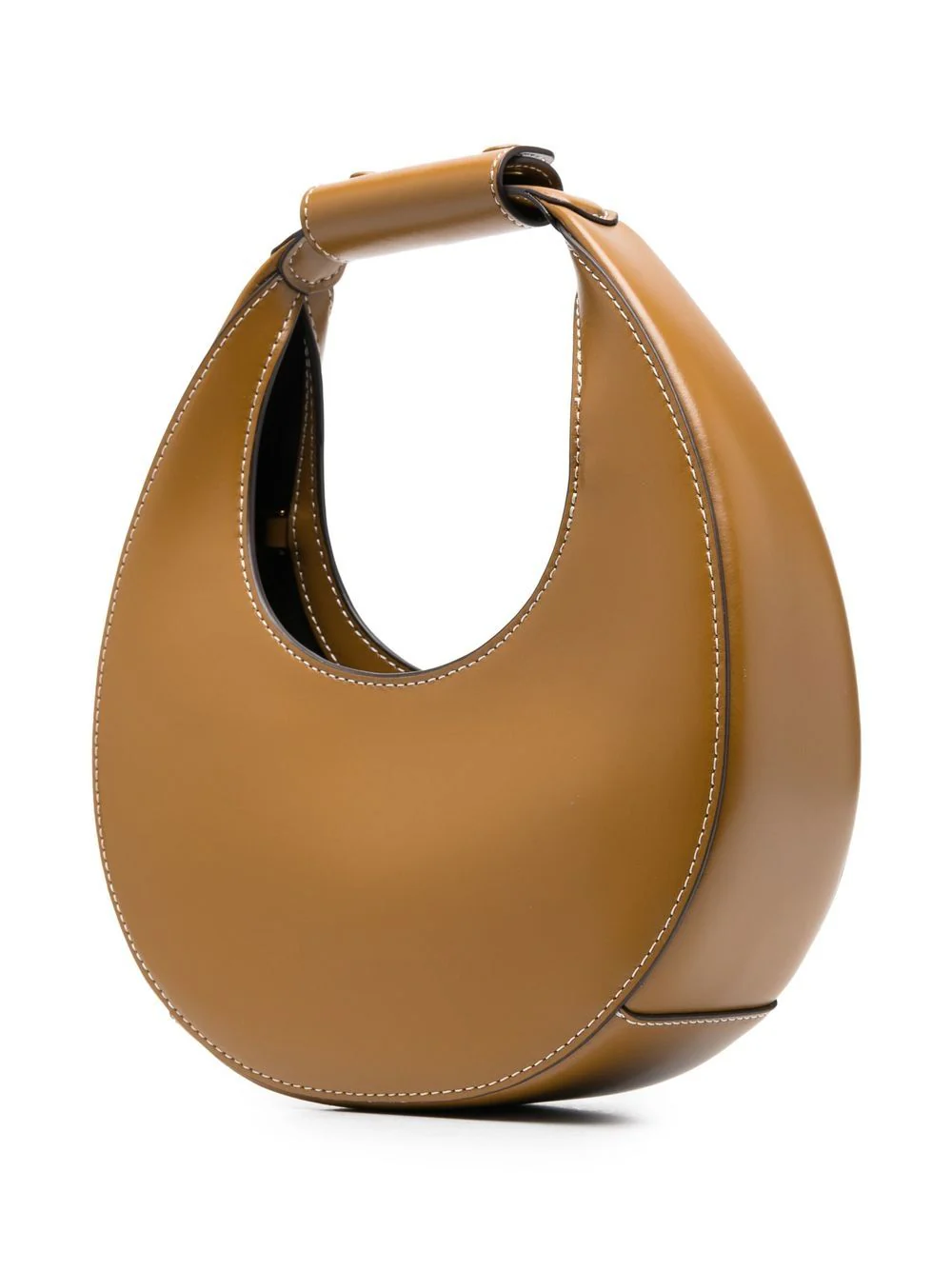 Staud Leather Top Handle Bag with Tonal Stitching - Image 7