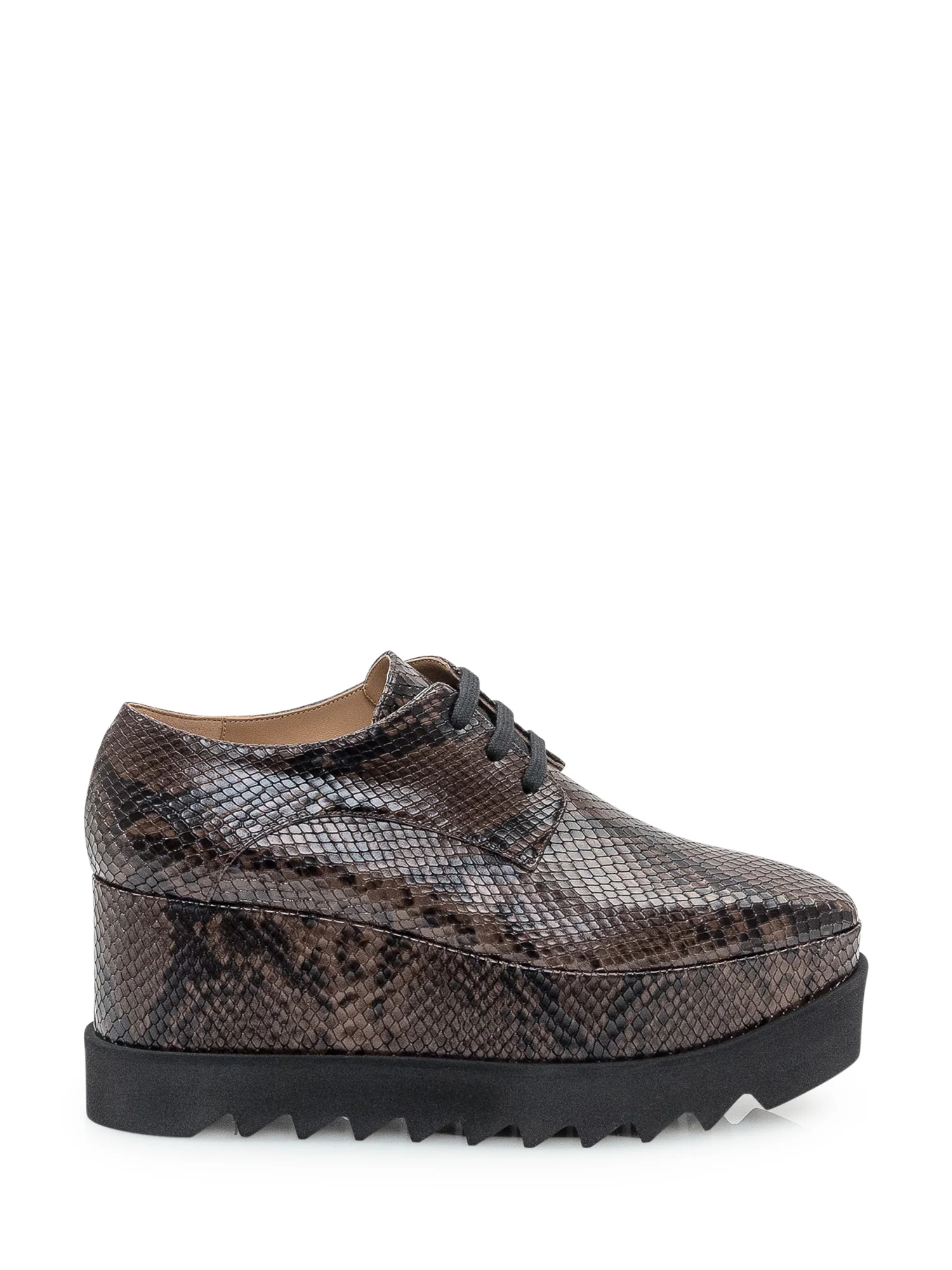 Stella Mccartney Alter Mat Lace-Up Shoes with Python Effect