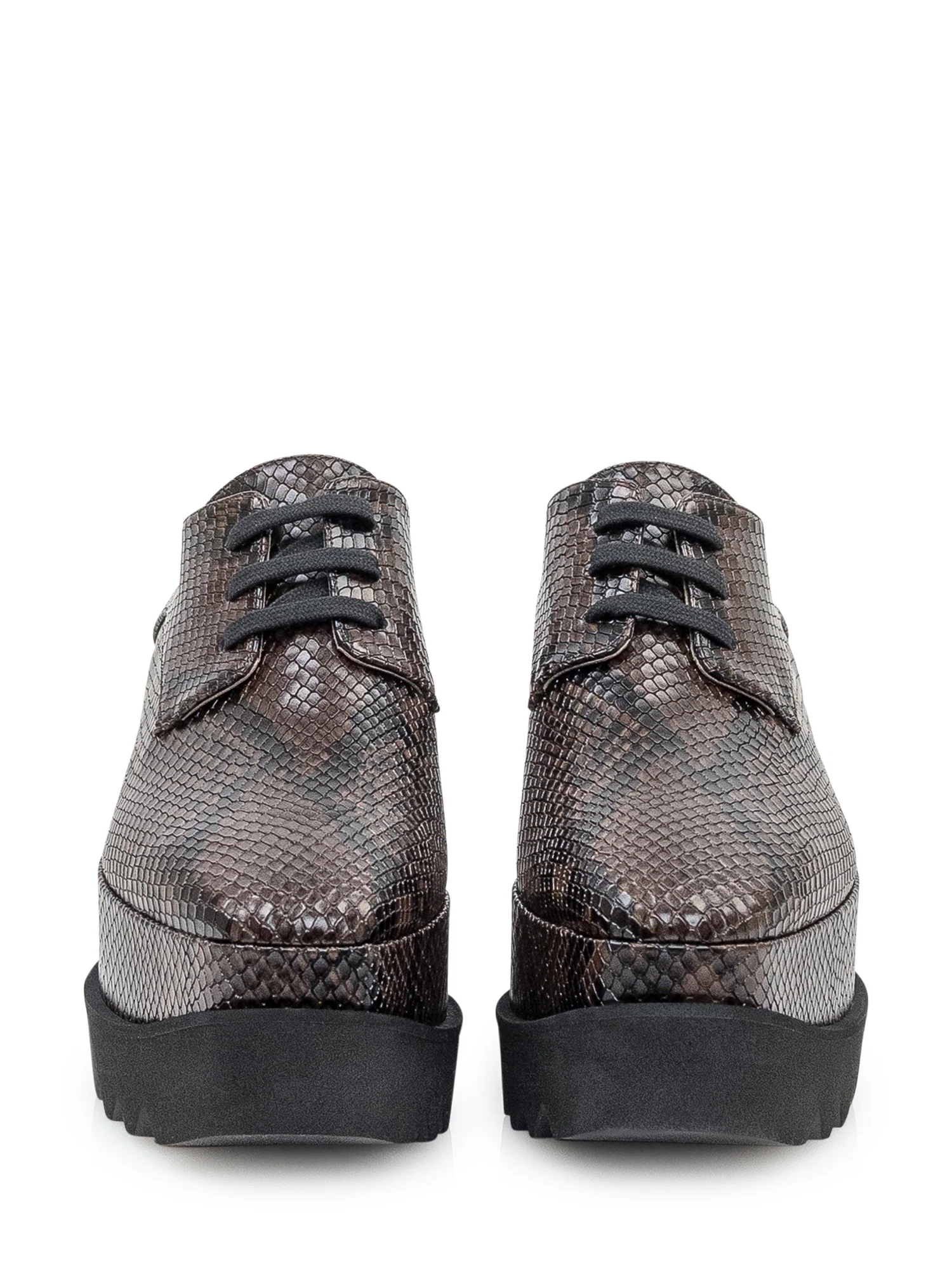 Stella Mccartney Alter Mat Lace-Up Shoes with Python Effect - Image 2