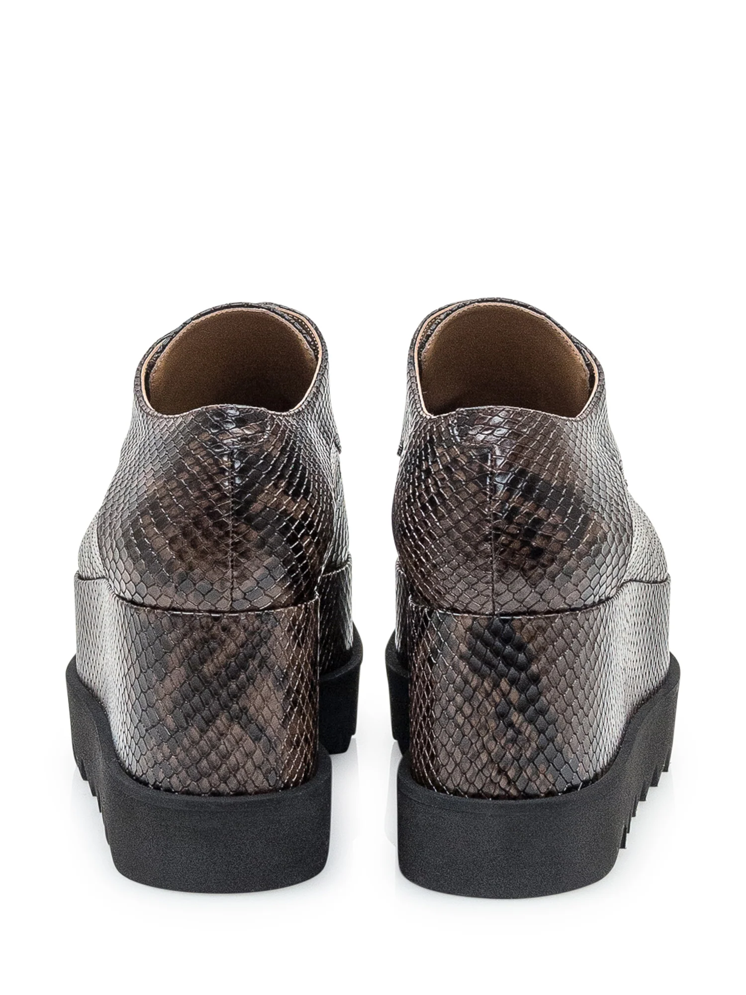 Stella Mccartney Alter Mat Lace-Up Shoes with Python Effect - Image 3
