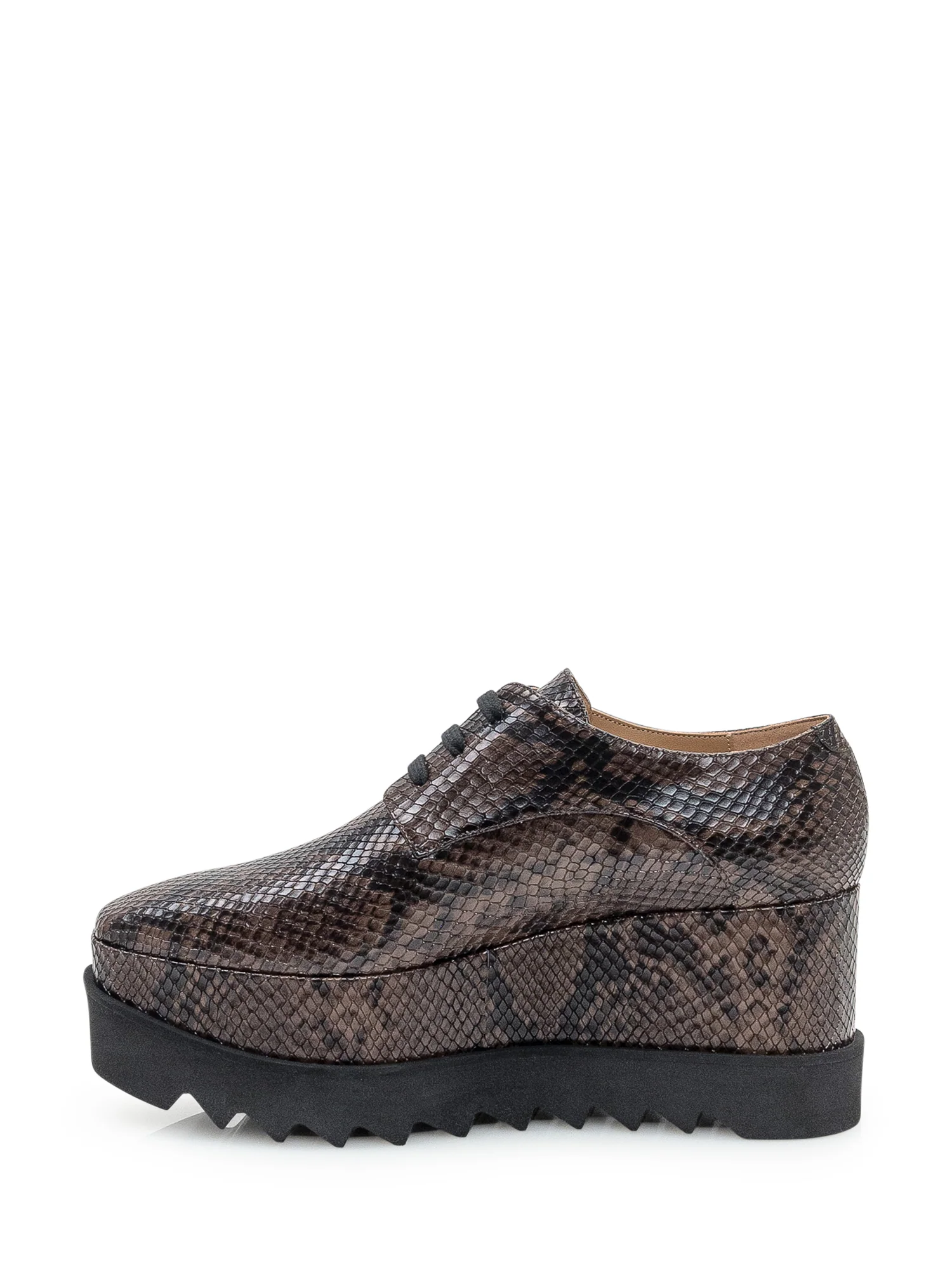 Stella Mccartney Alter Mat Lace-Up Shoes with Python Effect - Image 4