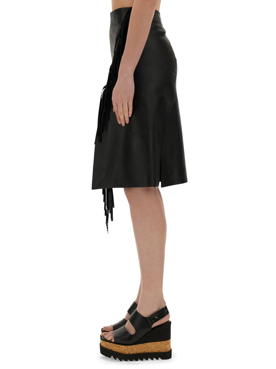 STELLA McCARTNEY Altermat Fringe Midi-skirt - Image 4