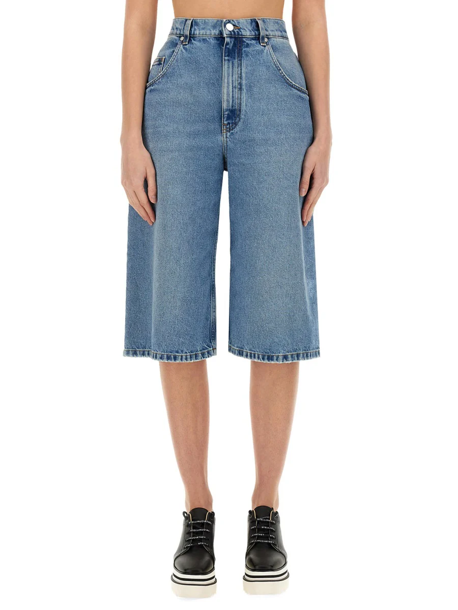 STELLA McCARTNEY Denim Bermuda Shorts