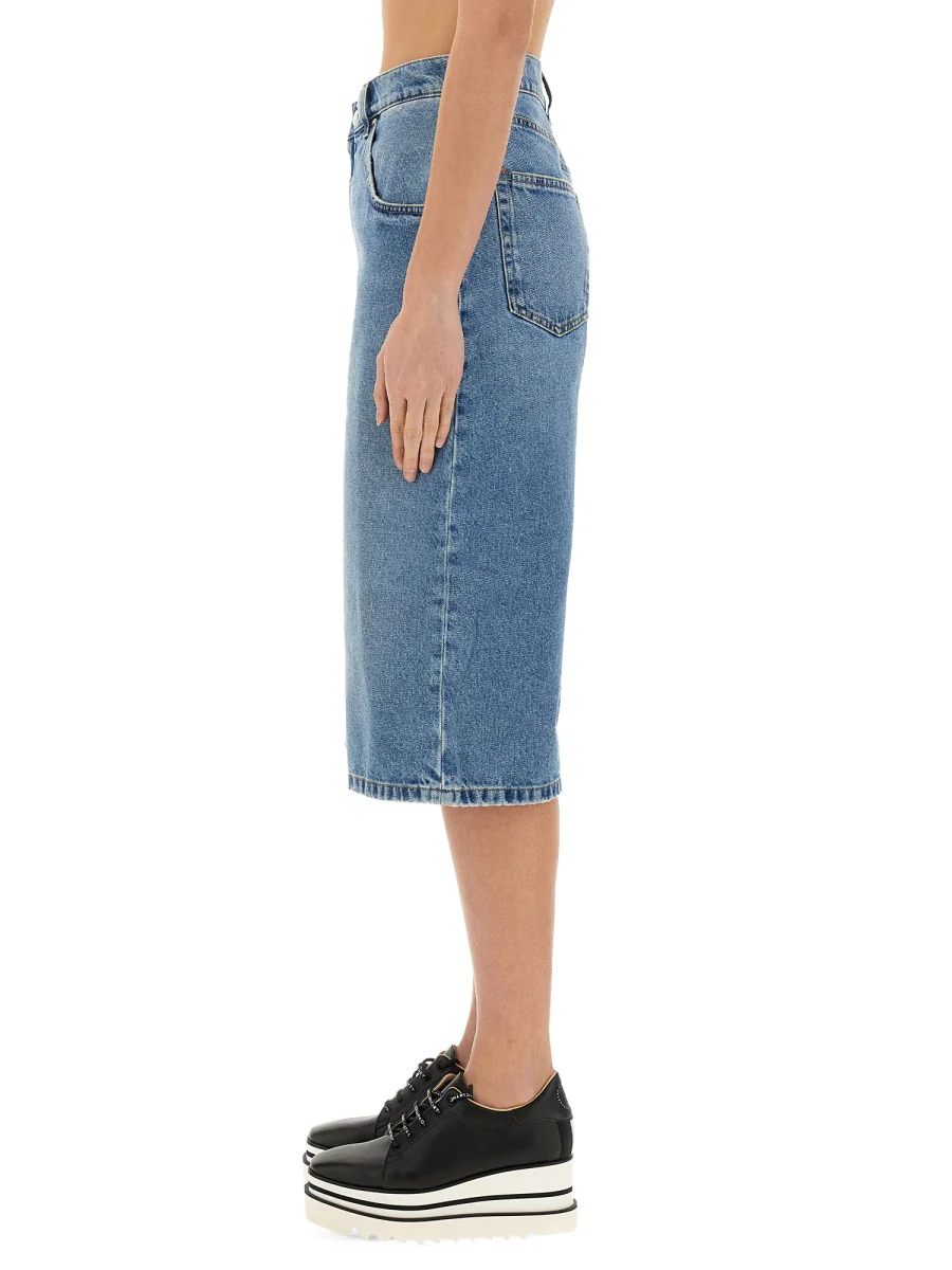 STELLA McCARTNEY Denim Bermuda Shorts - Image 4