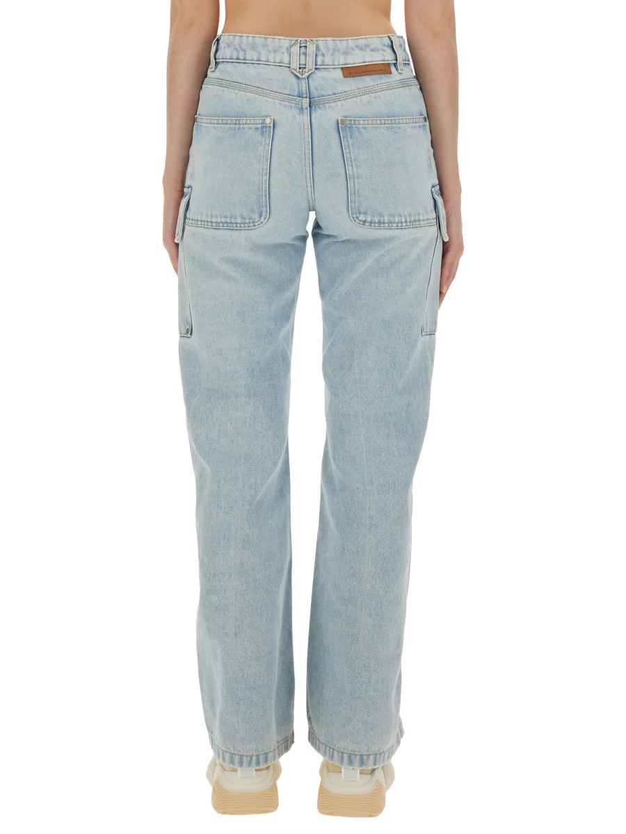 STELLA McCARTNEY Denim Cargo with Front Zipper - Image 3