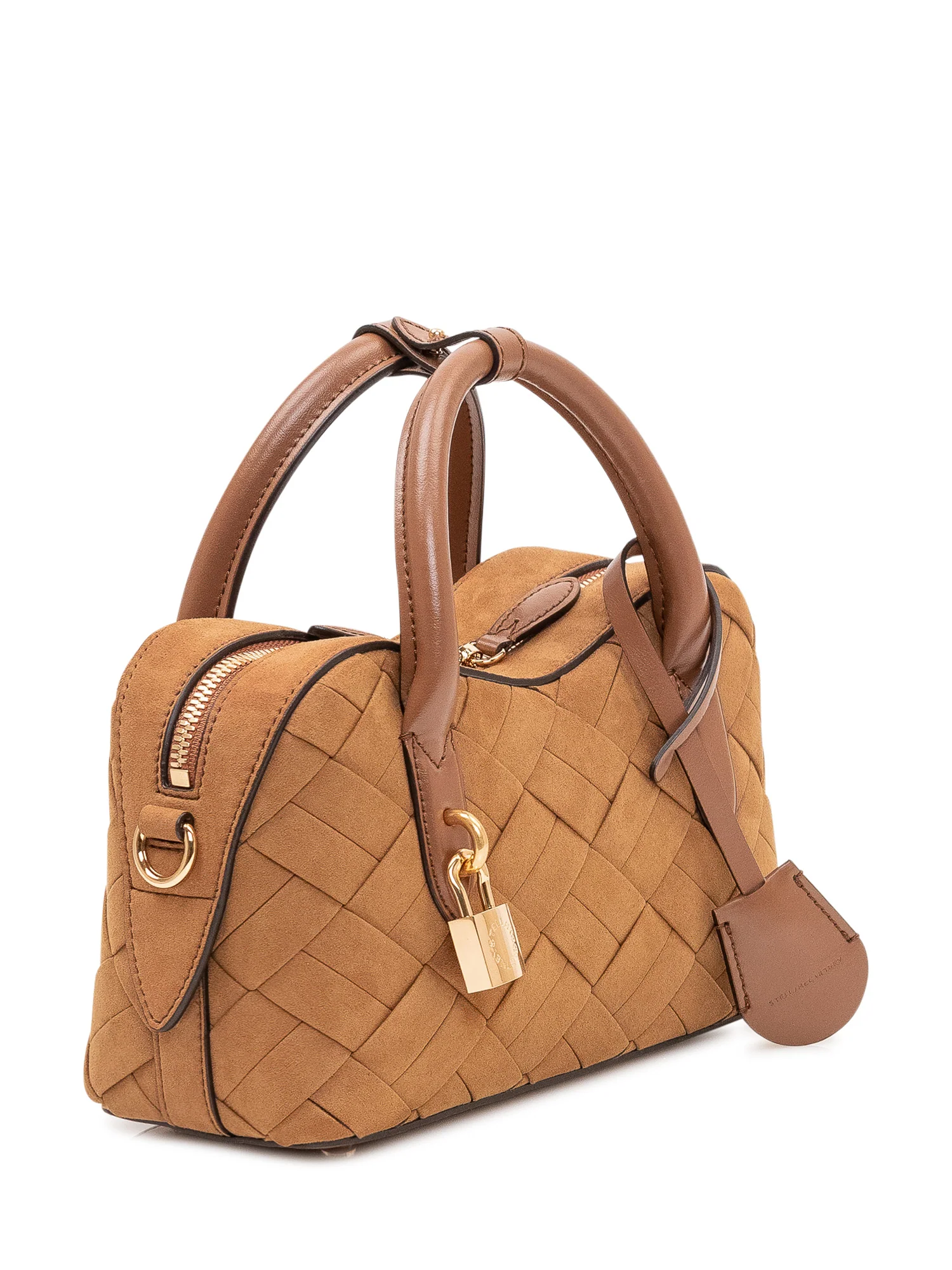 Stella Mccartney Elegant Handbag with Double Handle and Intricate Weave Design - Image 3