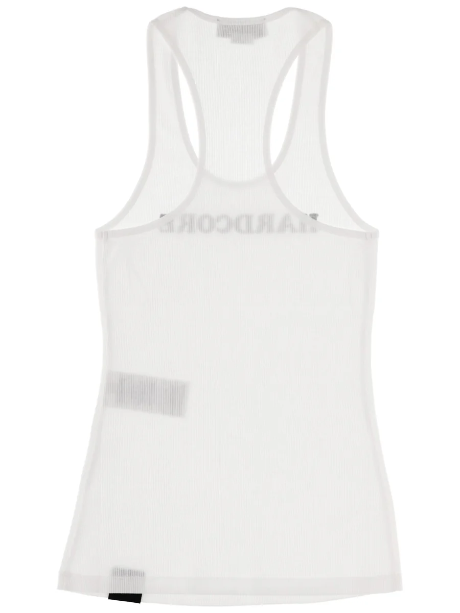STELLA McCARTNEY Hardcore Slogan Cotton Tank Top - Image 5
