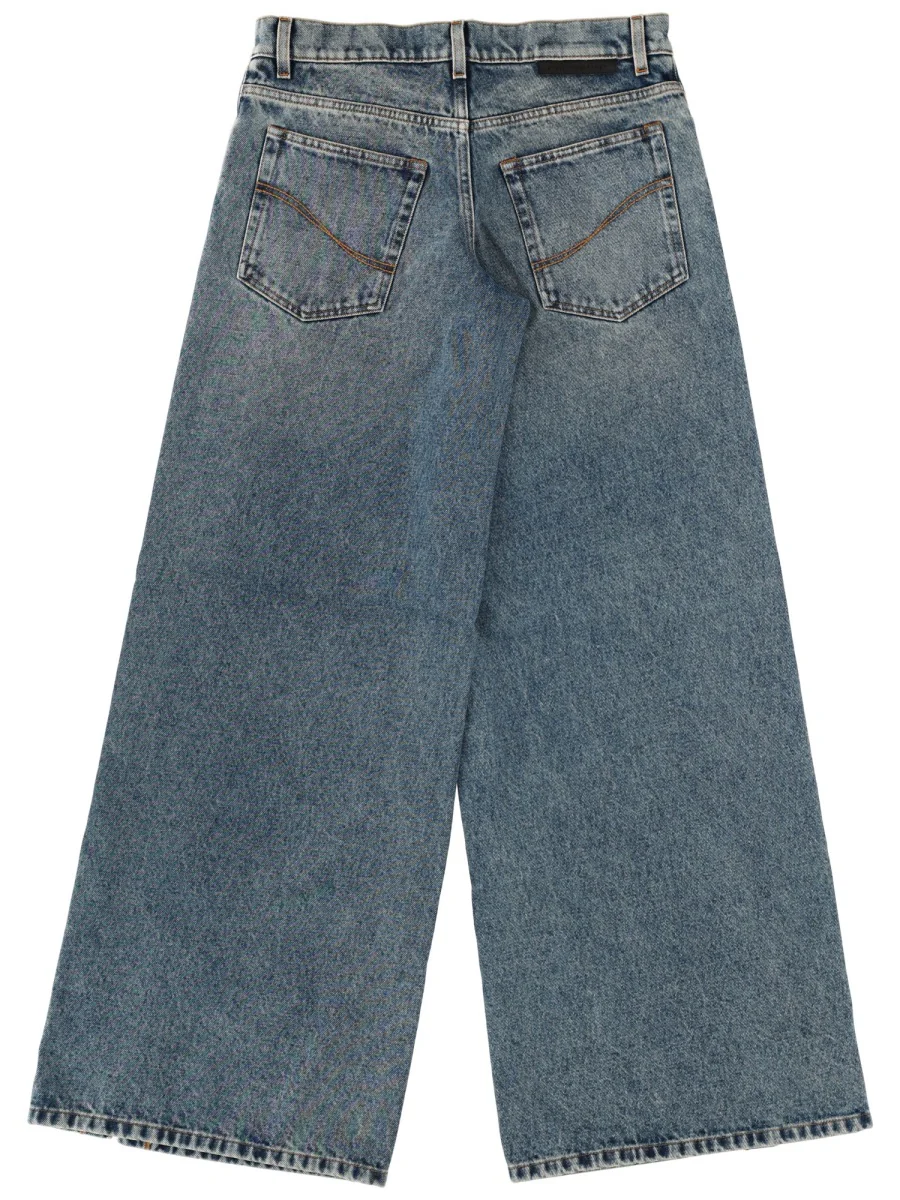 STELLA McCARTNEY Laced Wide-leg Denim Jeans - Image 6
