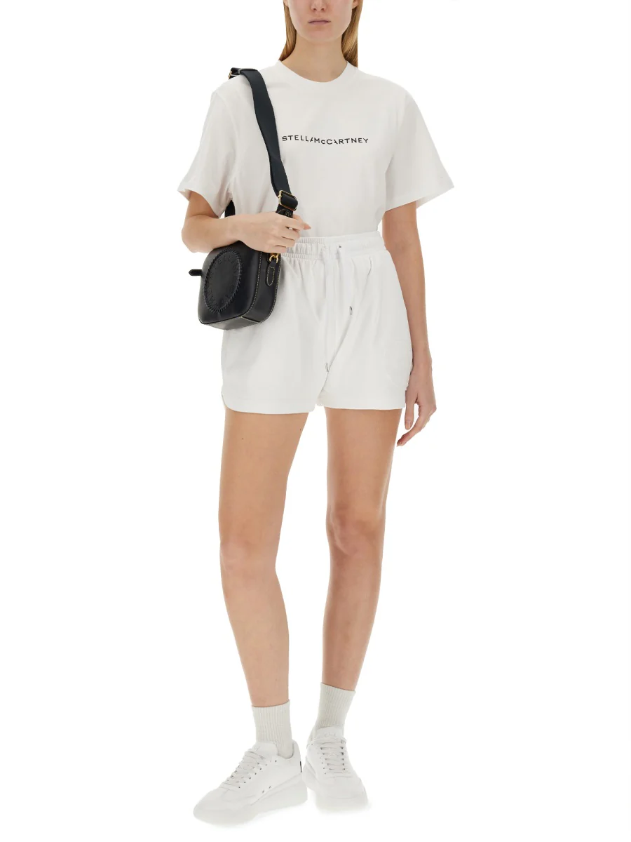 STELLA McCARTNEY Logo Oversized Cotton T-Shirt - Image 4