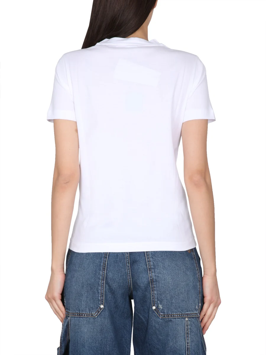 Stella Mccartney Logo T-Shirt with Necklace for Women - Image 3