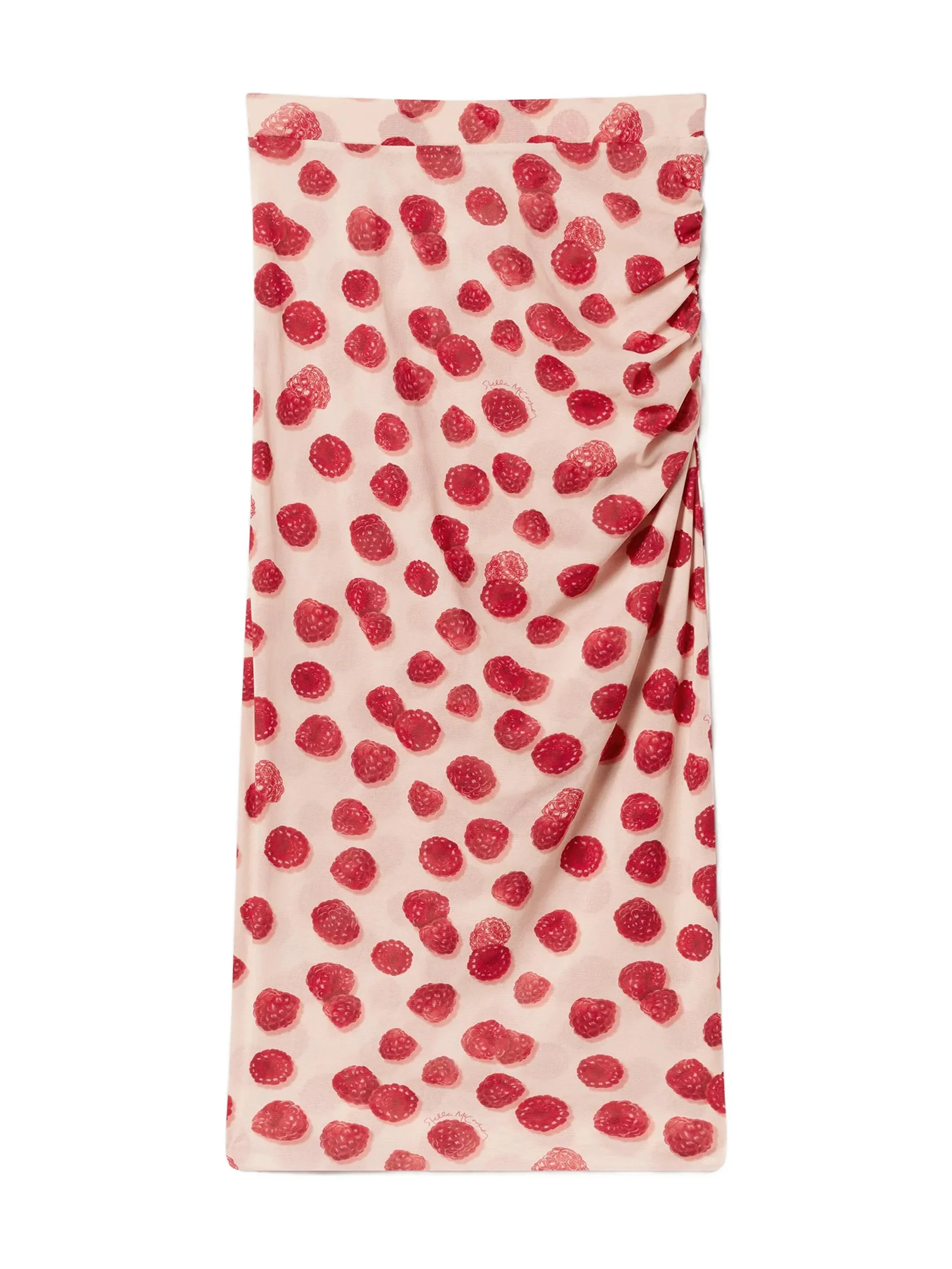 Stella Mccartney Mini Mesh Skirt with Aesthetic Waist and Gathered Design