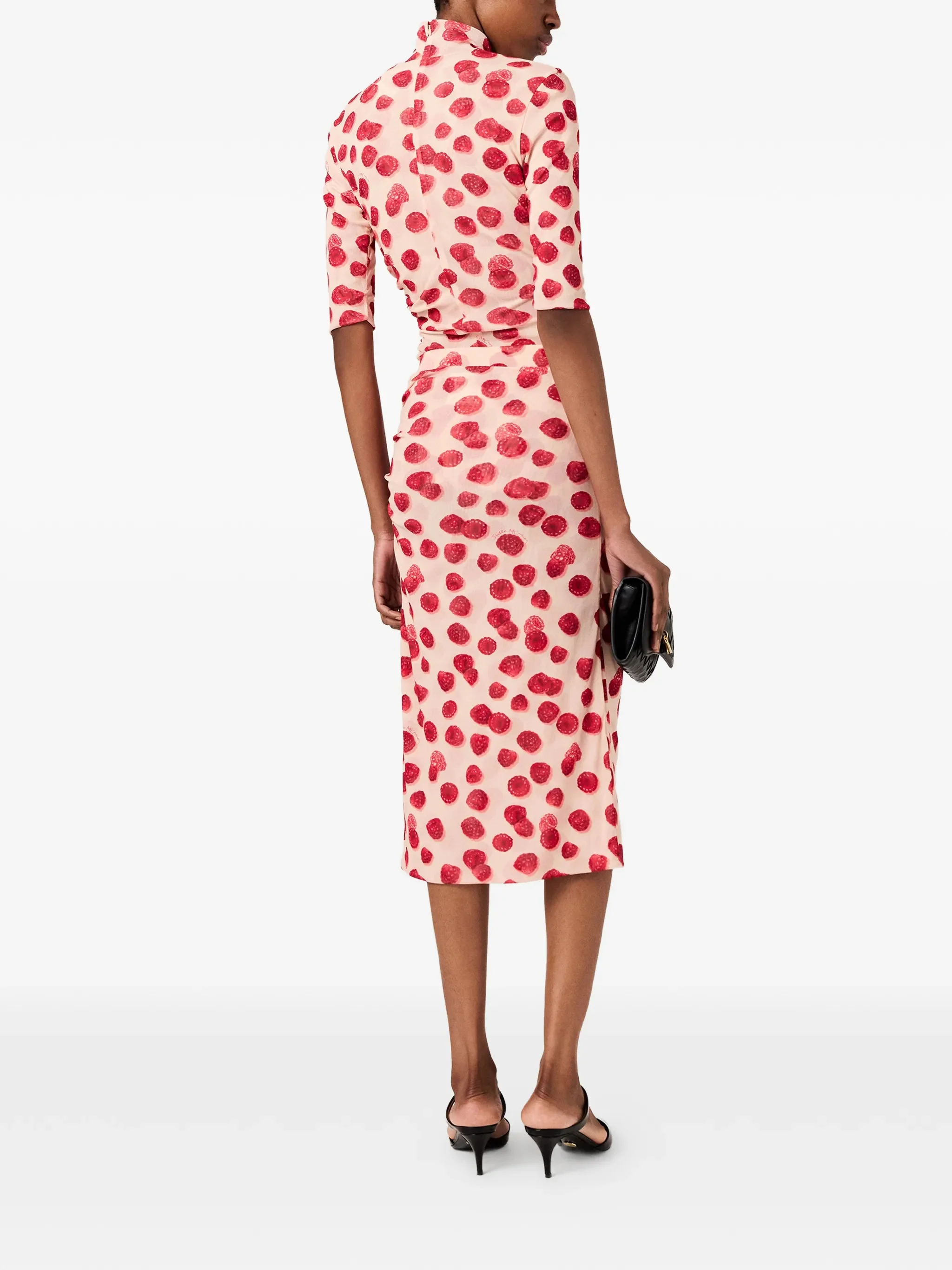 Stella Mccartney Mini Mesh Skirt with Aesthetic Waist and Gathered Design - Image 3