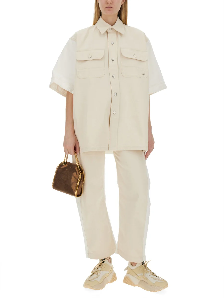 STELLA McCARTNEY Oversized Utility Denim Shirt - Image 2