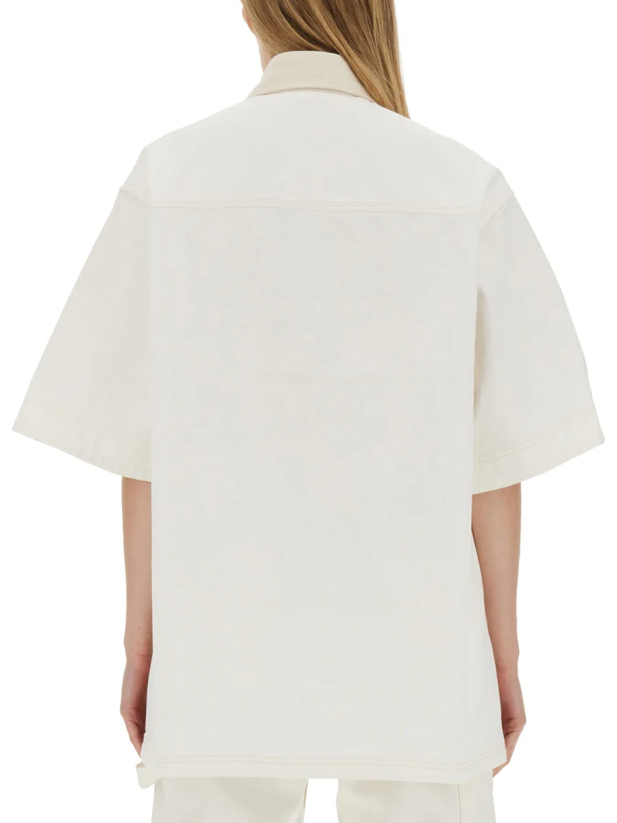 STELLA McCARTNEY Oversized Utility Denim Shirt - Image 3