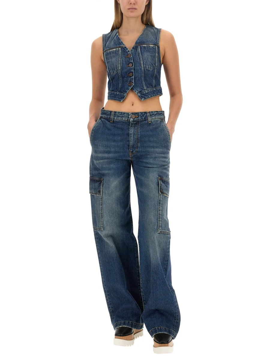 STELLA McCARTNEY Regular Fit Cargo Jeans - Image 2