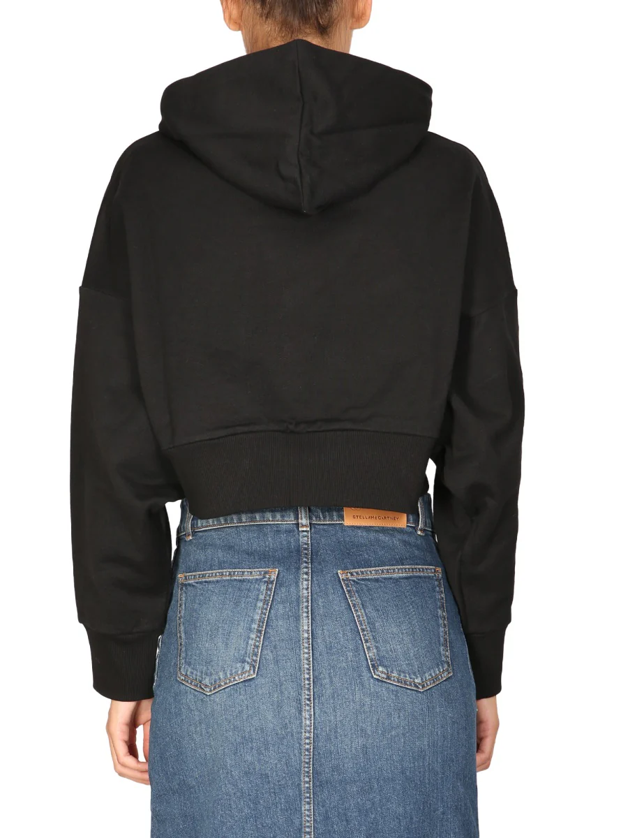 STELLA MCCARTNEY Tiger-print Cropped Hoodie - Image 7