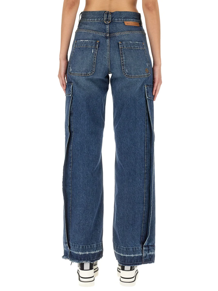 STELLA McCARTNEY Wide-leg Cargo Jeans - Image 3