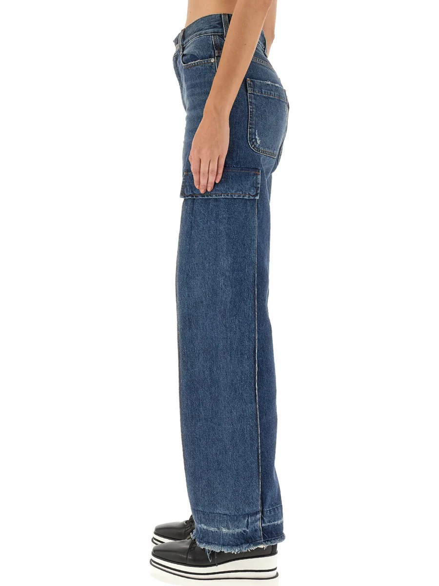 STELLA McCARTNEY Wide-leg Cargo Jeans - Image 4