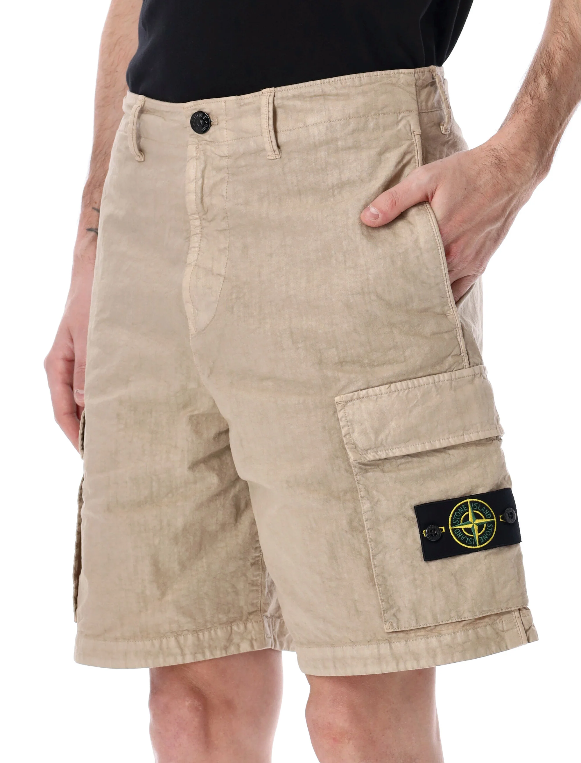 Stone Island Cargo Shorts - Image 3