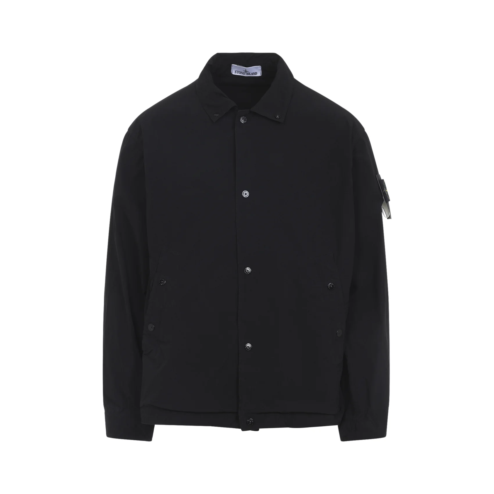 Stone Island Coach Jacket with Anti-drop LIGHT COMPACT TOUCH POLY-TC - Image 2