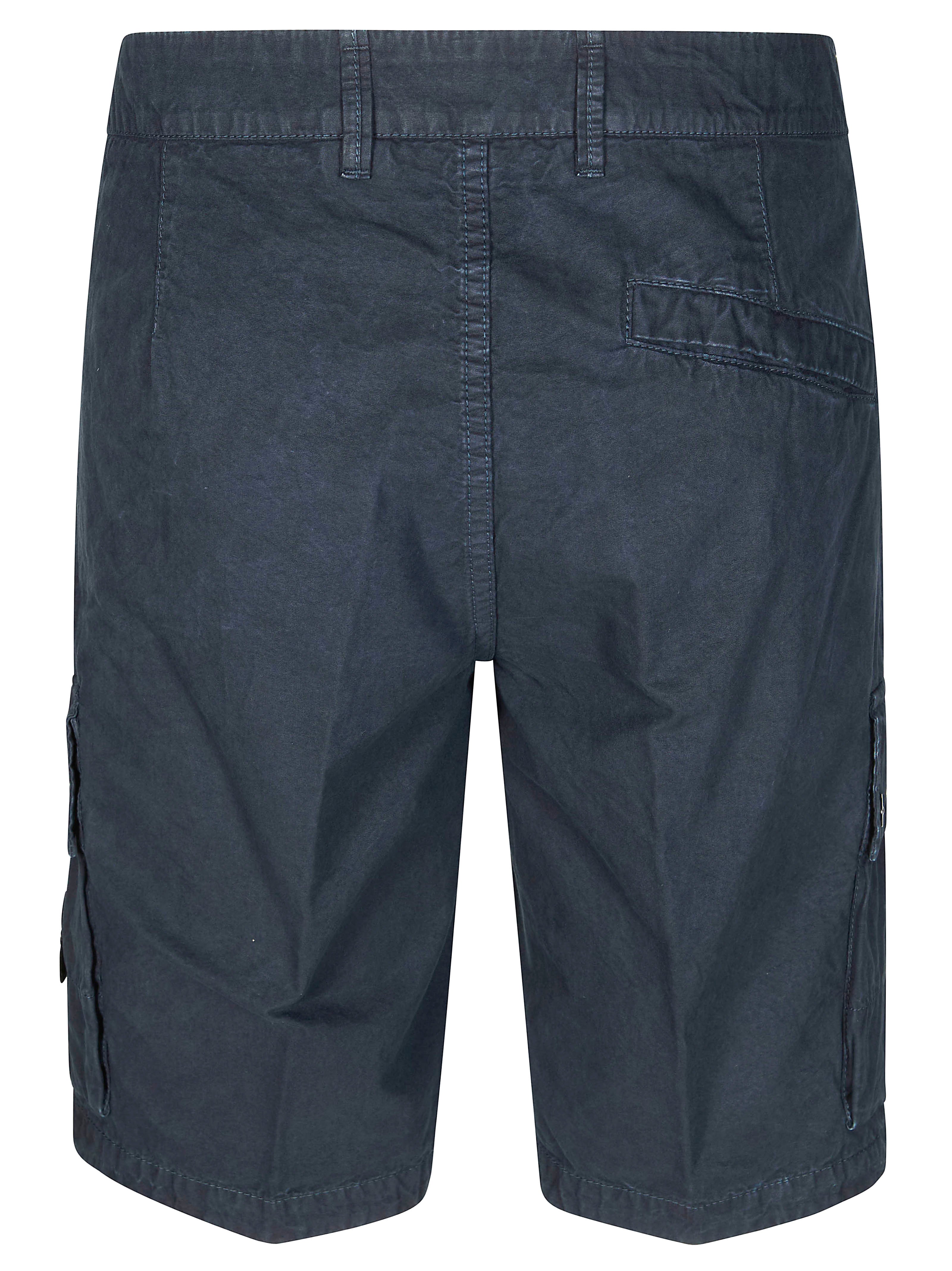 Stone Island Compass Cotton Cargo Shorts - Image 2