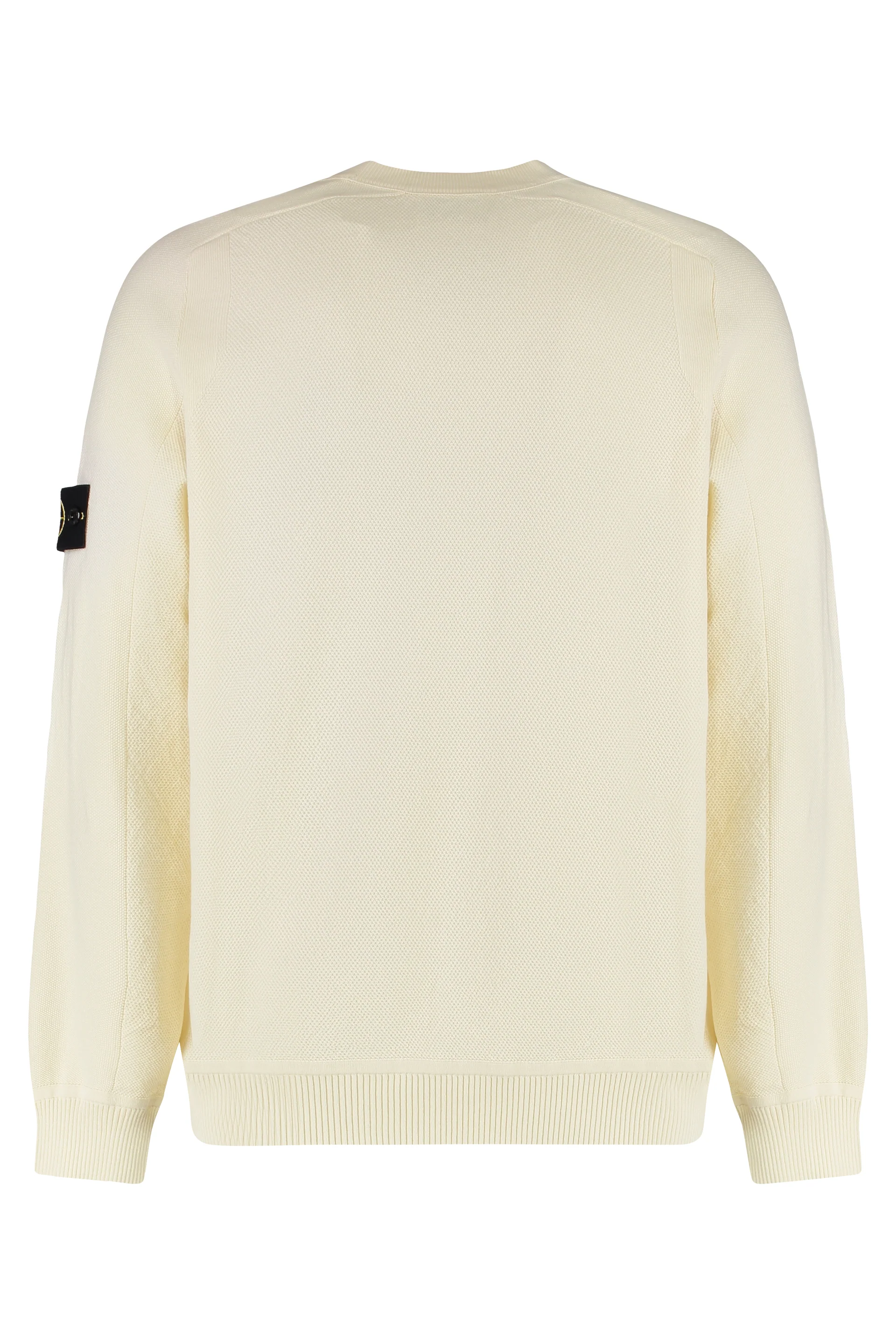Stone Island Cotton Sweater with Logo Patch - Image 2
