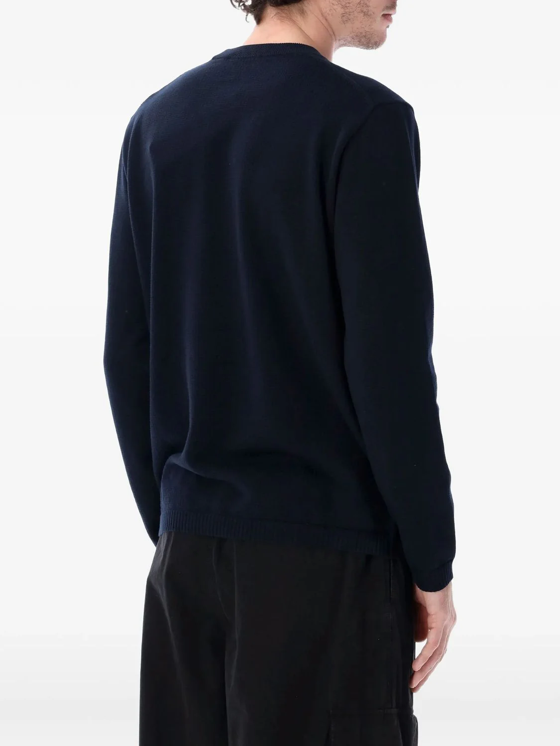 Stone Island CrETHEstaned Mini Neck Jersey for Men - Image 3