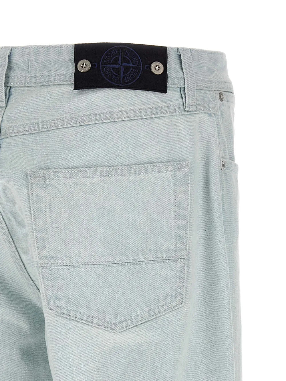Stone Island Curved Pocket Jeans with Embroidered Detail - Size 30 - Image 4