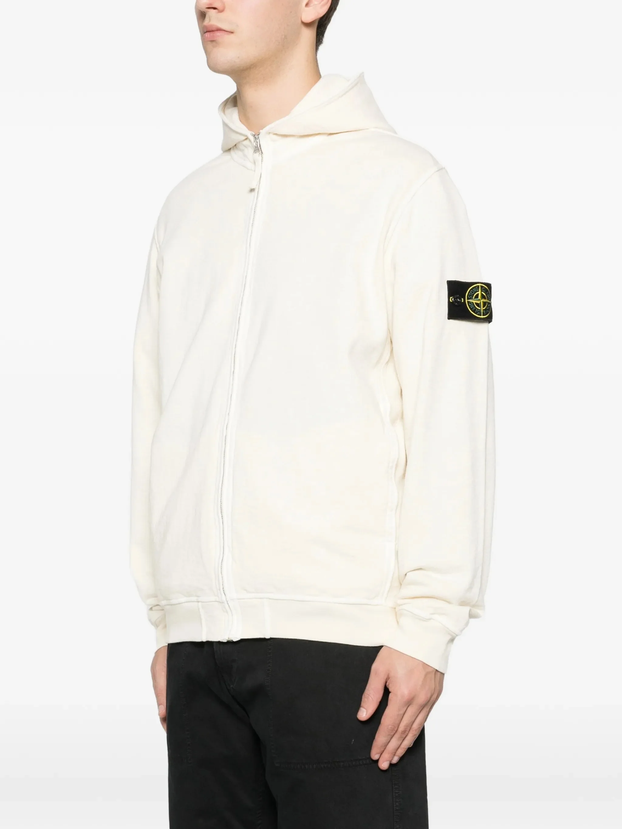 Stone Island High-Neck Zip Sweatshirt - Size M - Image 3