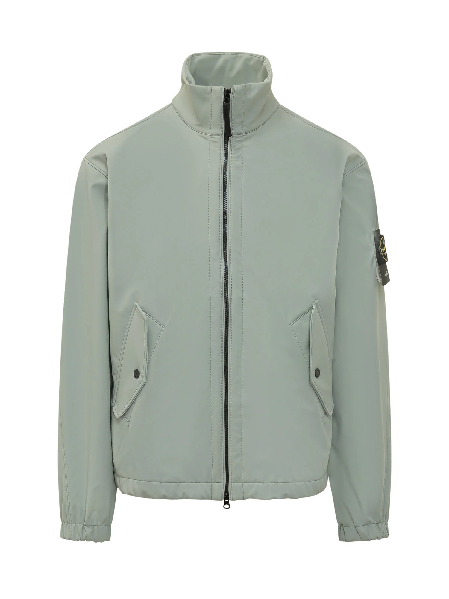 Stone Island Jacket Tecnica with Zip and Patch Logo - SS26