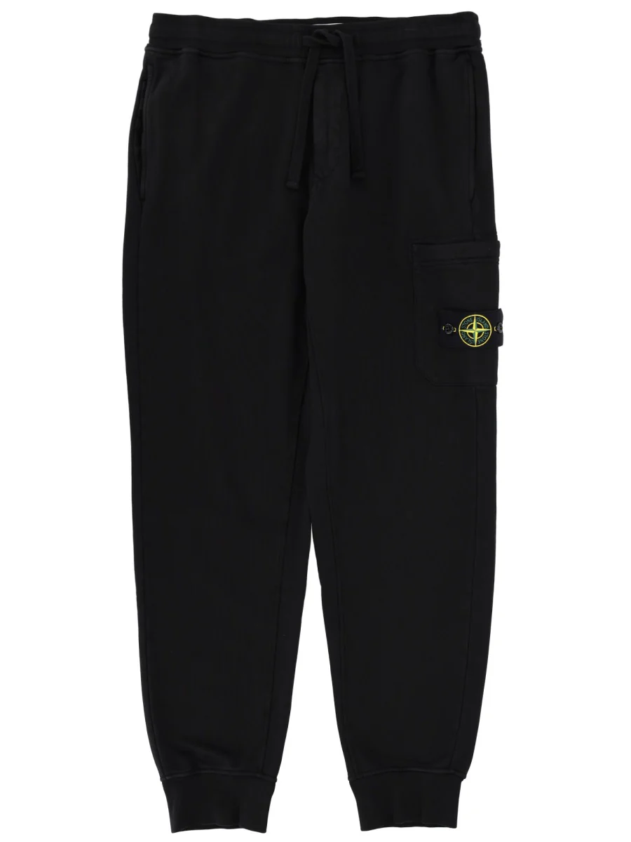 STONE ISLAND Jogger Pants with Logo Patch