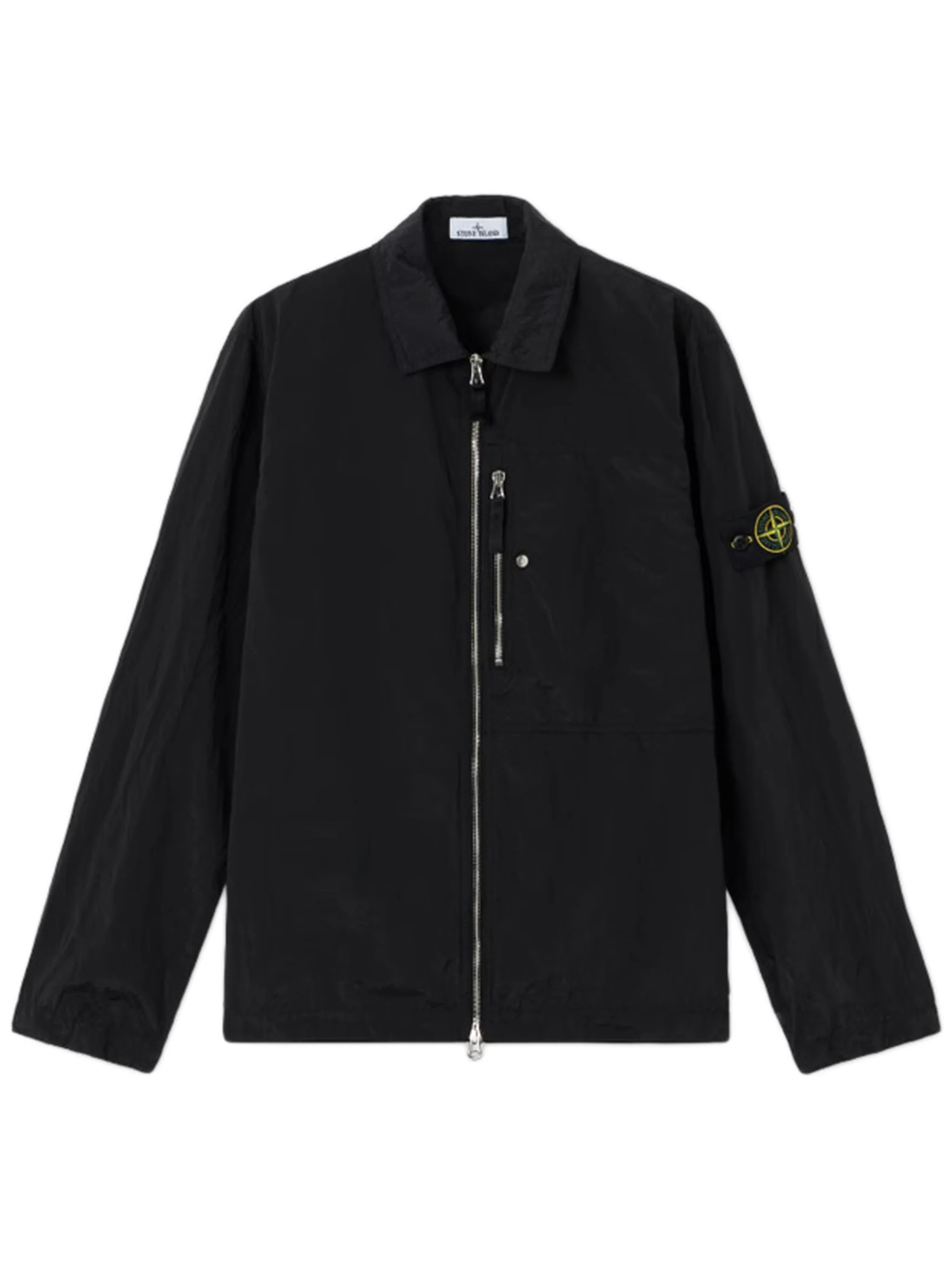 Stone Island Large Vertical Chest Pocket Jacket with Adjustable Cuffs