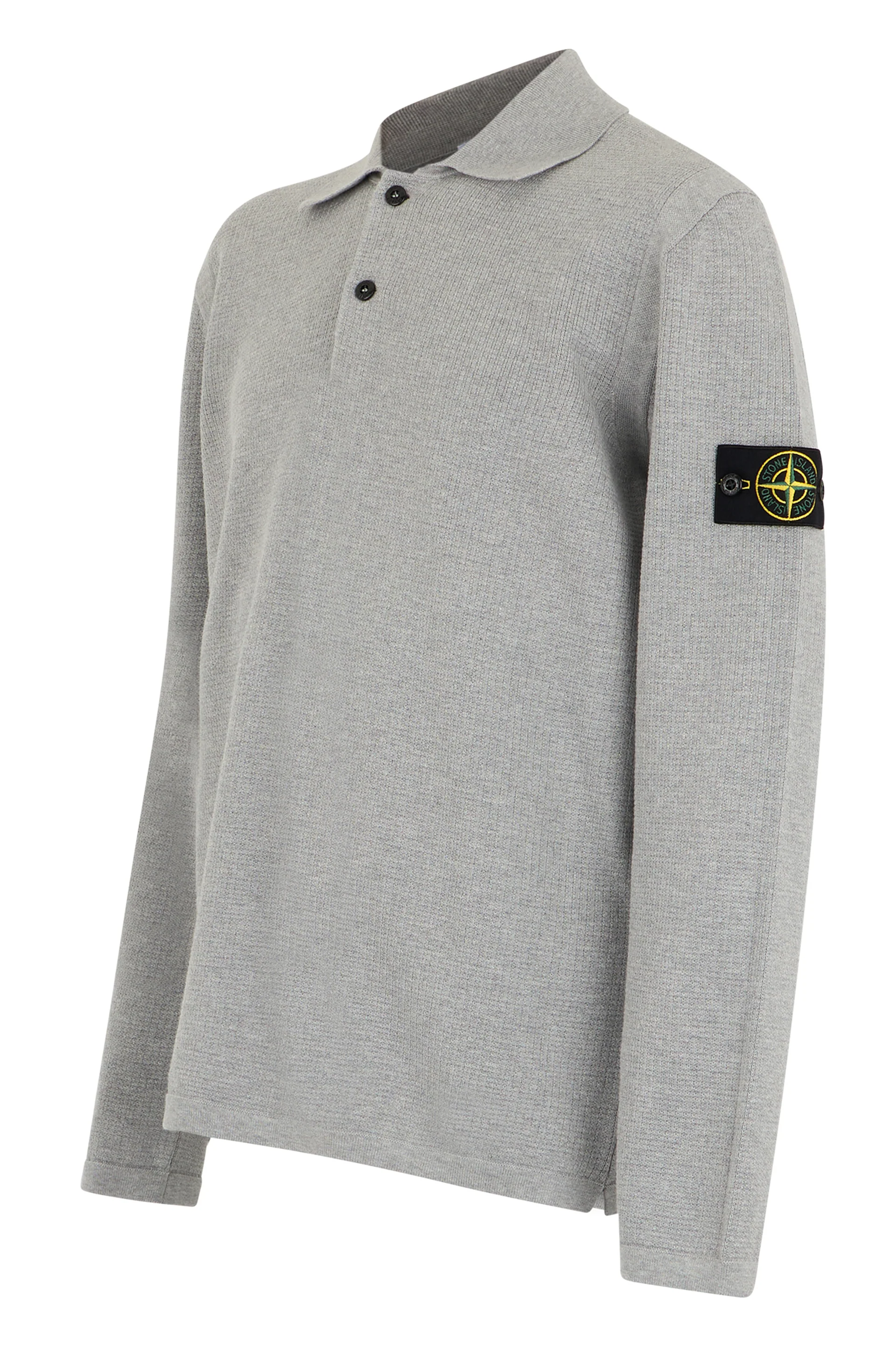 Stone Island Long Sleeve Polo Sweater for Men - Image 3