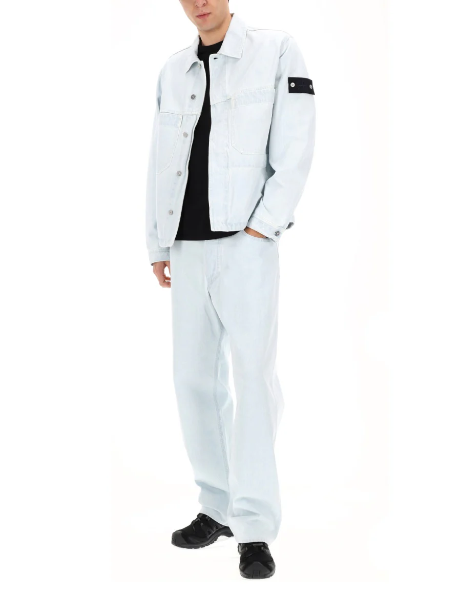 STONE ISLAND Loose-fit Five-pocket Jeans - Image 6