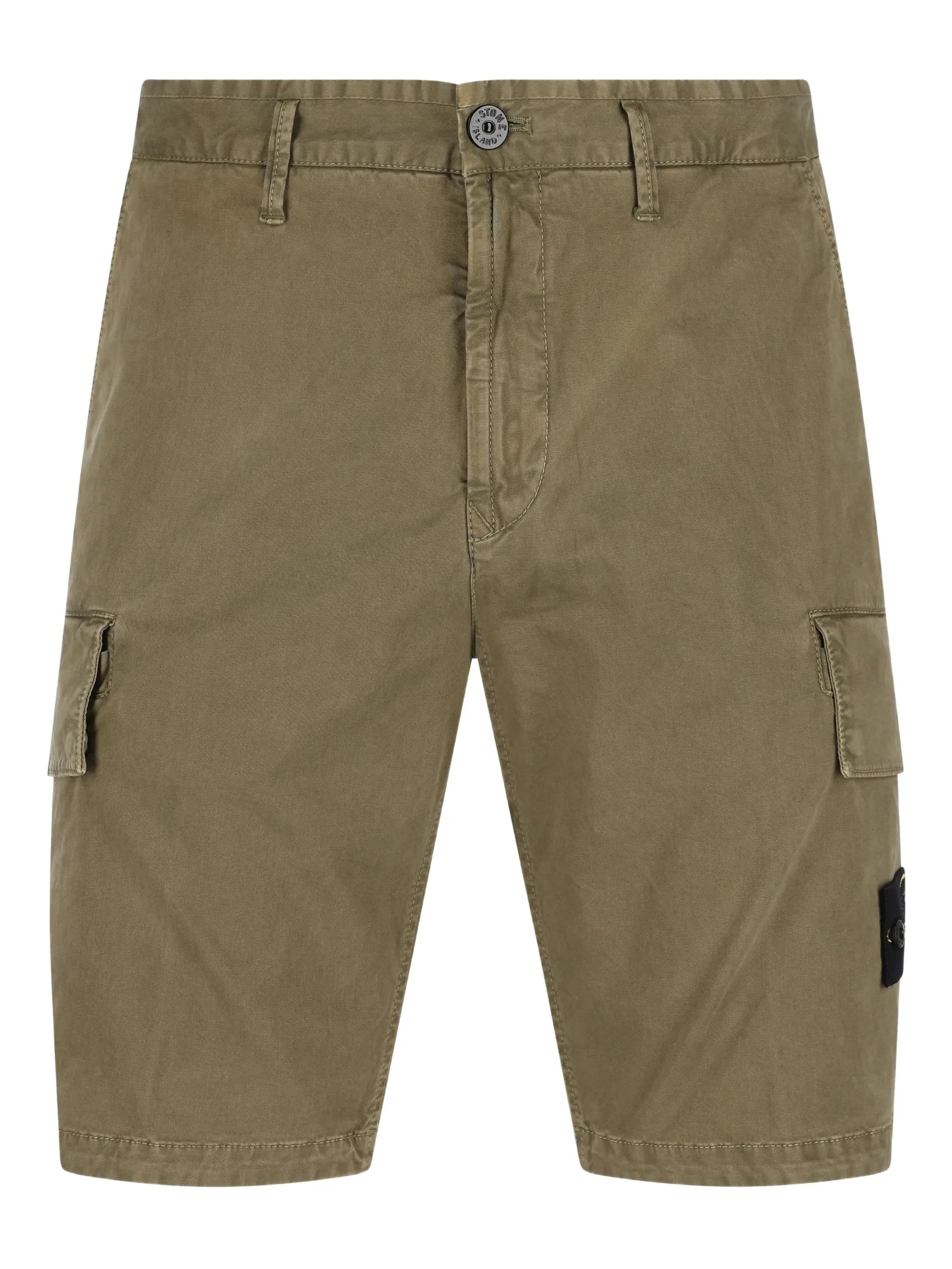 Stone Island Men's Angled Cargo Shorts - Size 34