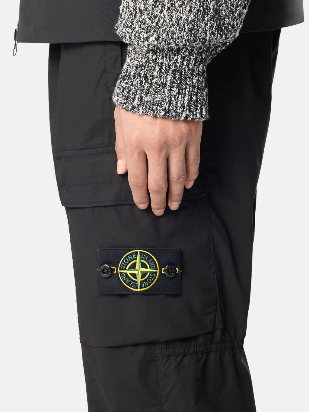 Stone Island Men's Cargo Pants with Vertical Hand Pockets - 30 - Image 3
