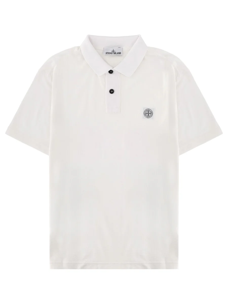 Stone Island Men's Classic Polo Shirt - Made from 100% Cotton