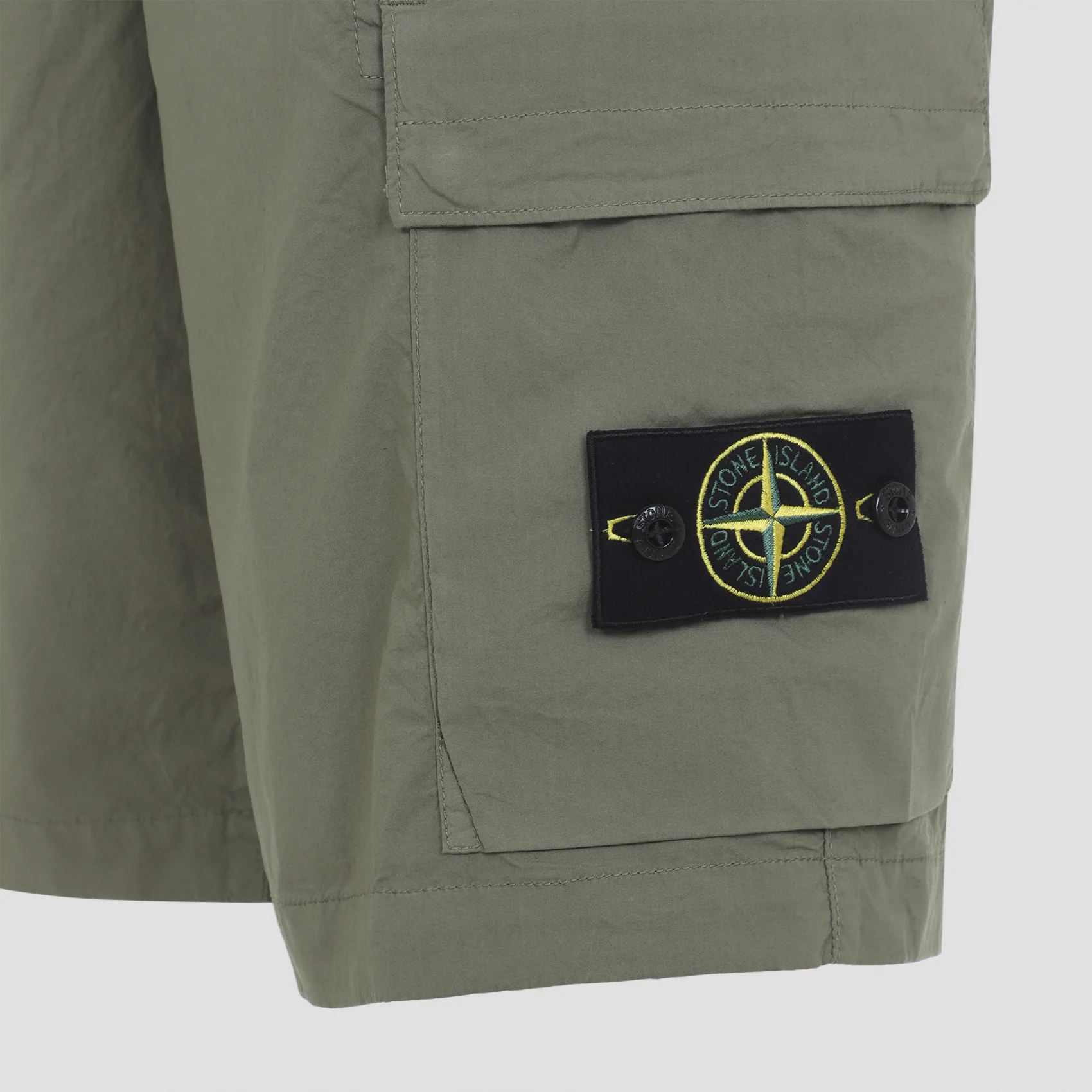 Stone Island Men's Cotton Mini Shorts - Image 5