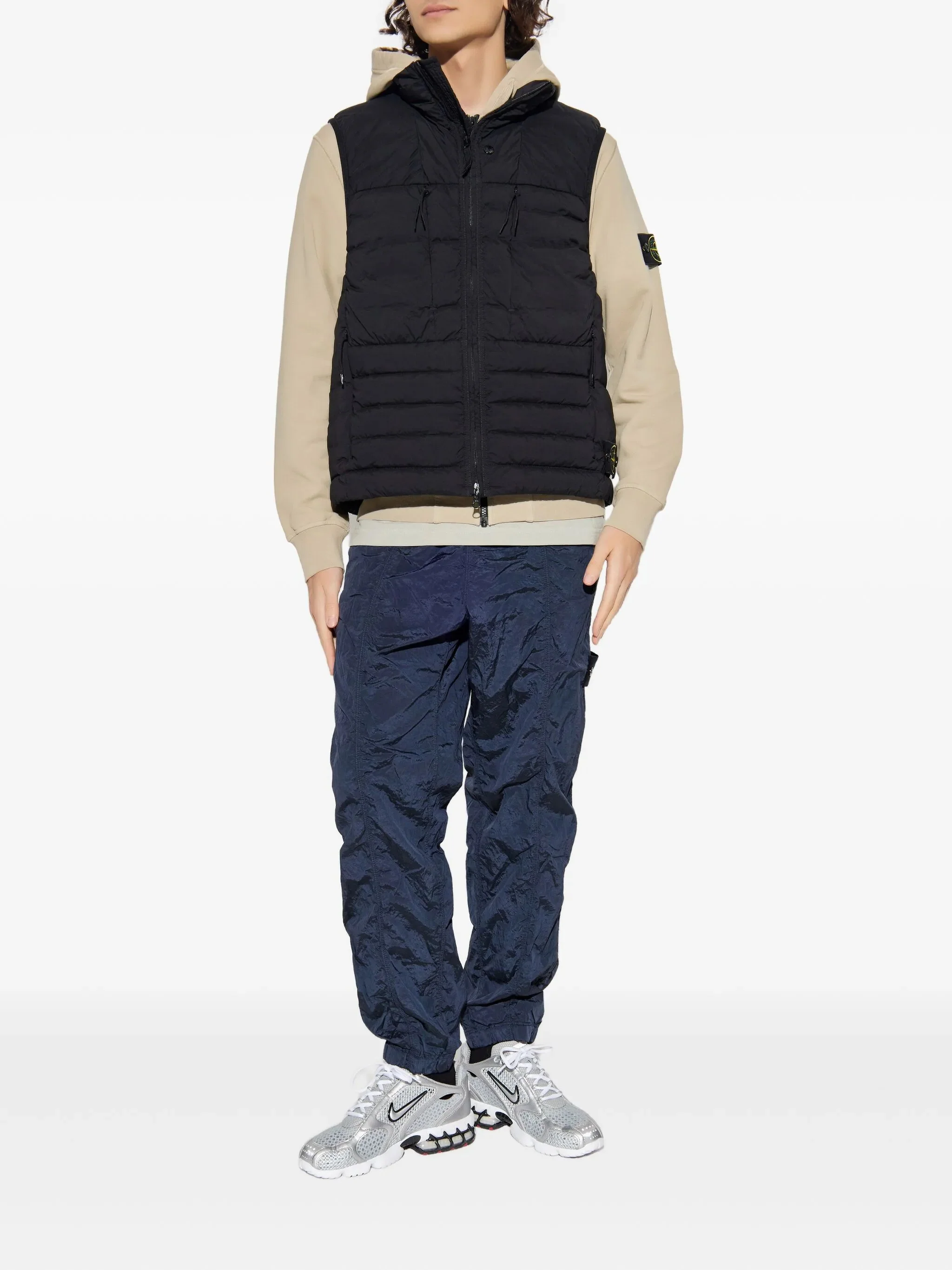 Stone Island Men's Drawstring Hooded Sweatshirt Size M - Image 2